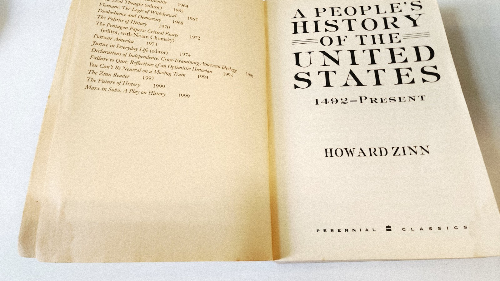 A PEOPLE’S HISTORY OF THE UNITED STATES By Howard Zinn