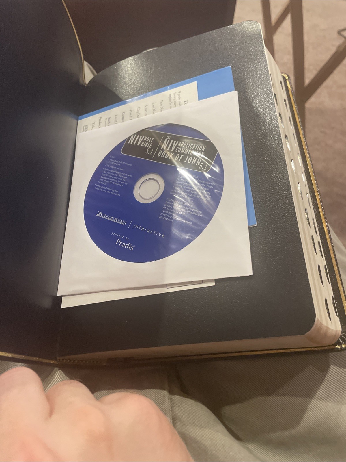 NIV Thinline Bible by Zondervan Staff (2005, Leather)