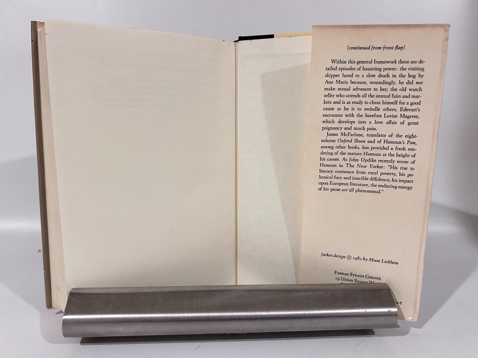 Hamsun: Wayfarers, Farrar Straus Giroux, 1980 w dj