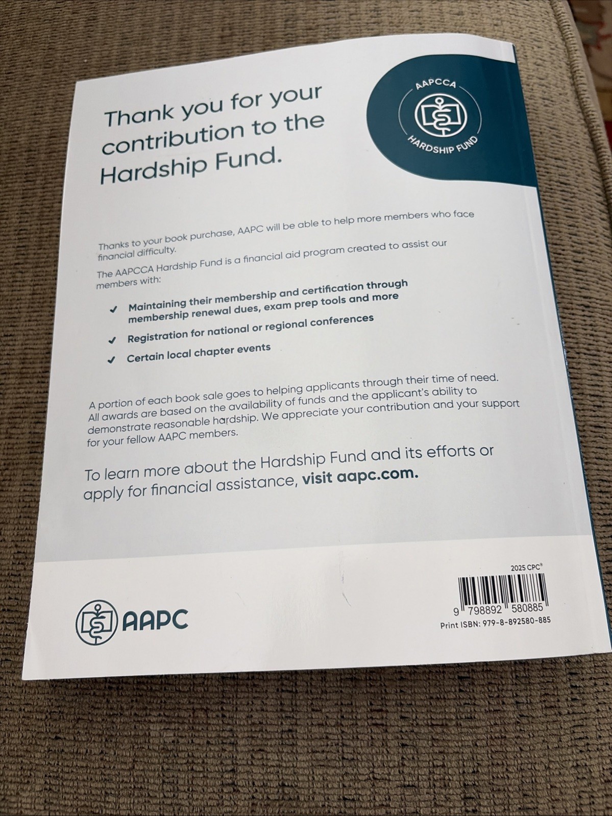 AAPC CPC Certified Professional Coder Training Manual 2025 – Paperback