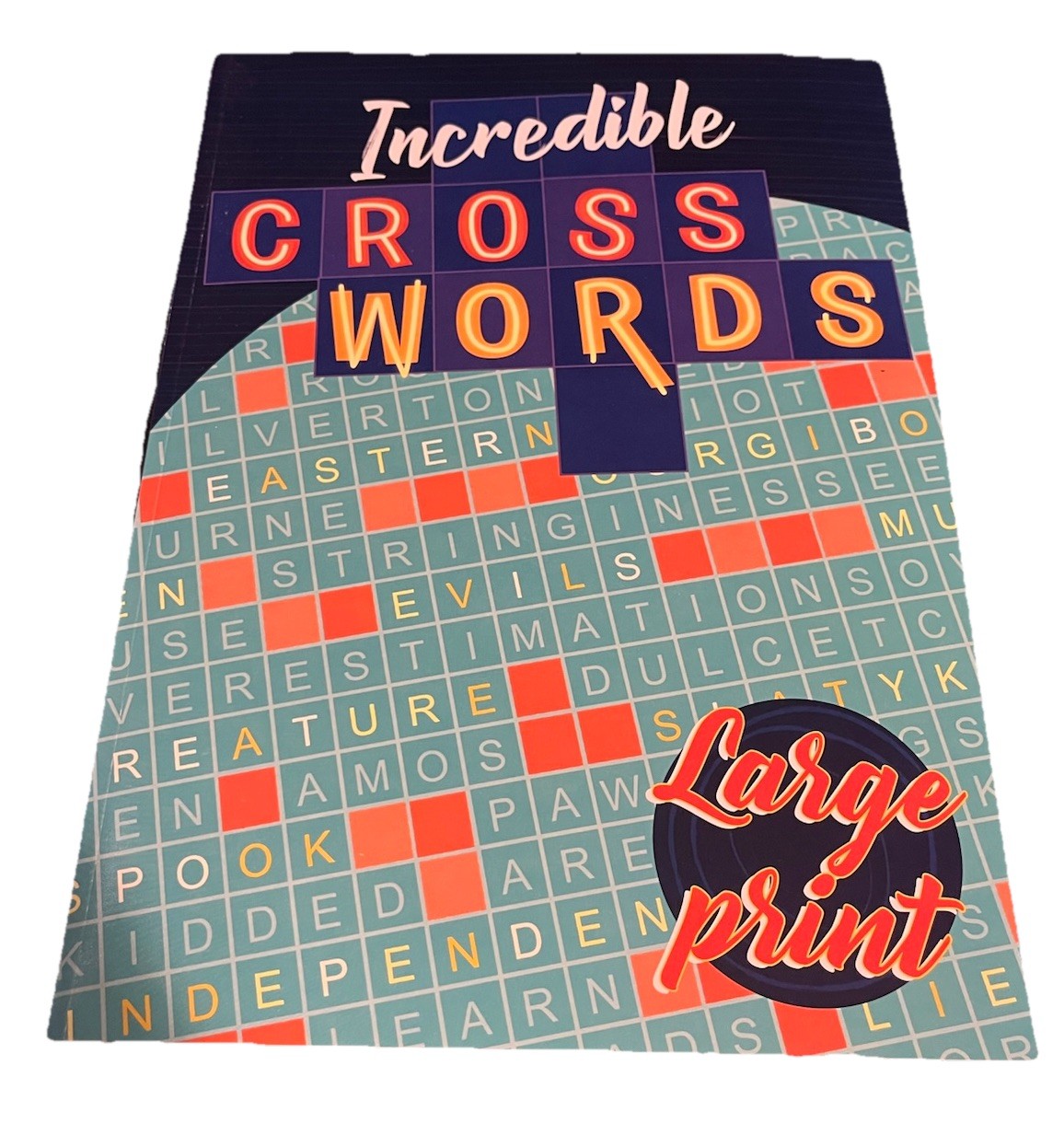 Vision St. Large Print Crossword Puzzle Books (lot of 2) Both New Condition