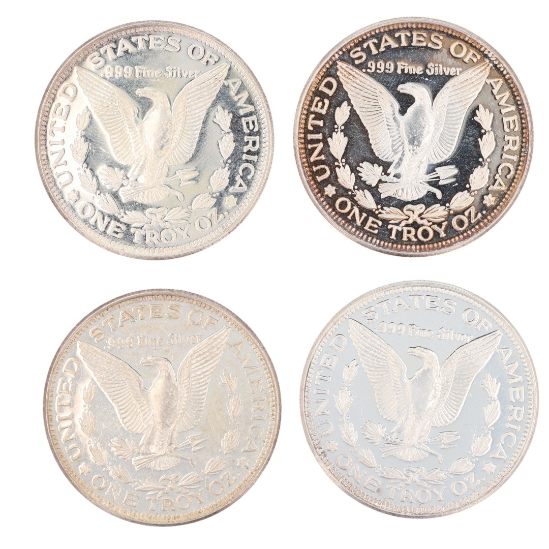 Assorted 1 oz .999 Fine Silver Rounds Variety Collection Set of 9 Rounds