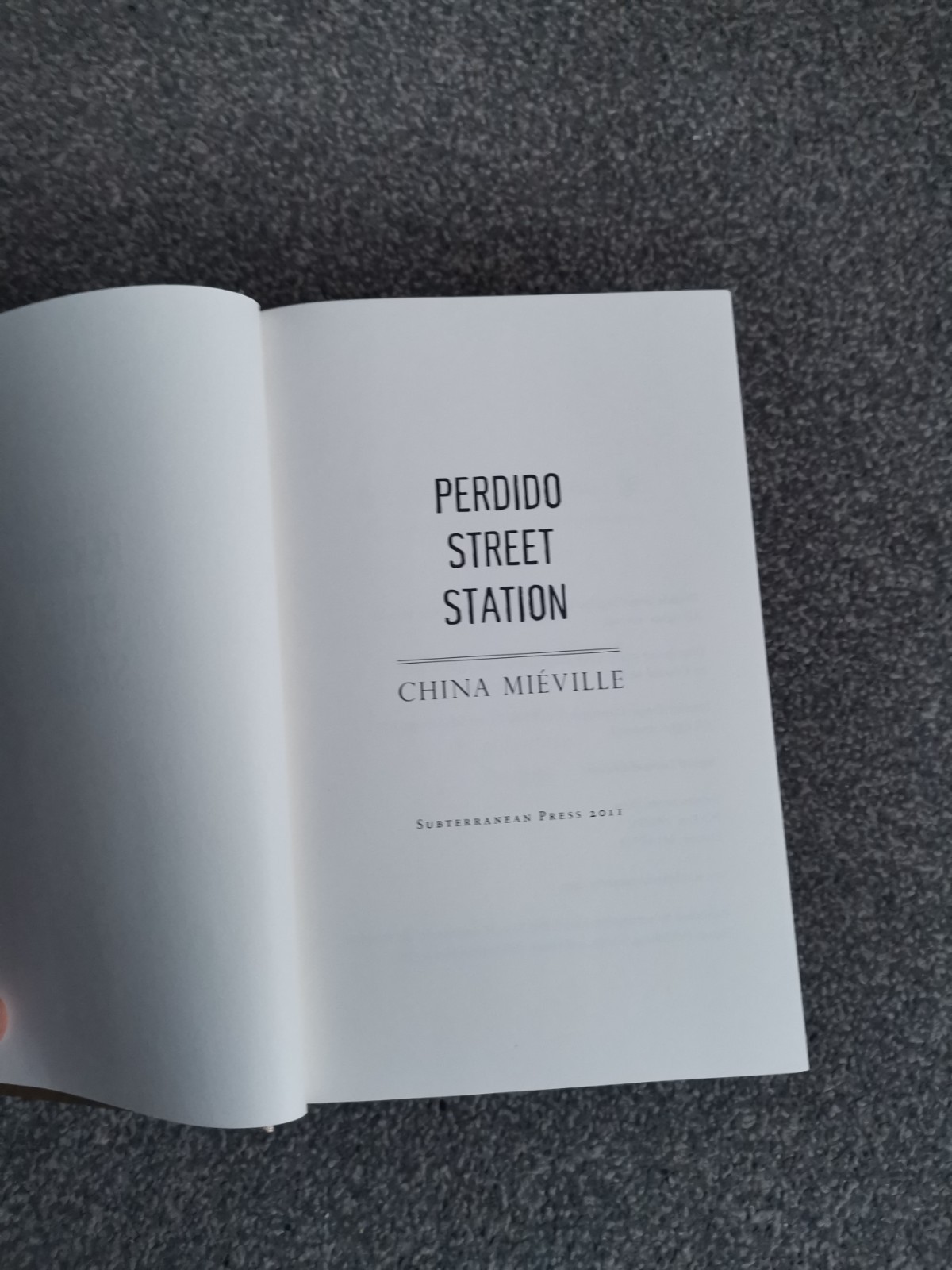 Perdido Street Station /The Scar /Iron Council – Sub Press – Matching # Set –