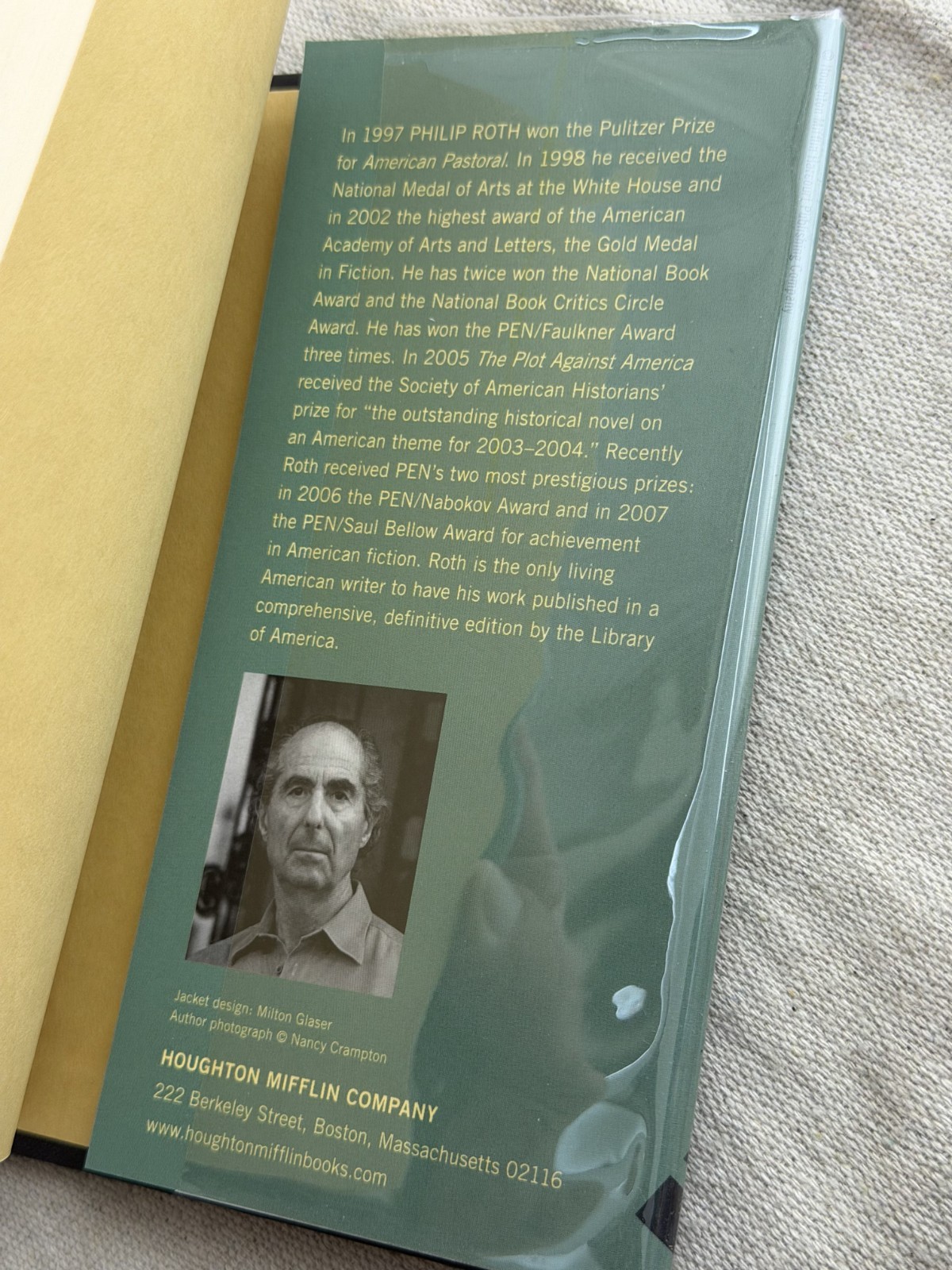 Signed Philip Roth Indignation Hardcover 1st Edition ~ Fine Condition