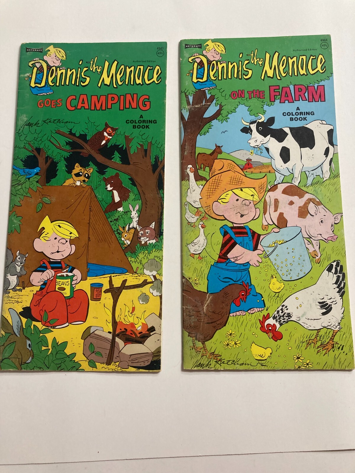 Vintage – Seven (7) Clean Giant Coloring Books – Wizard of OZ, Pinocchio,
