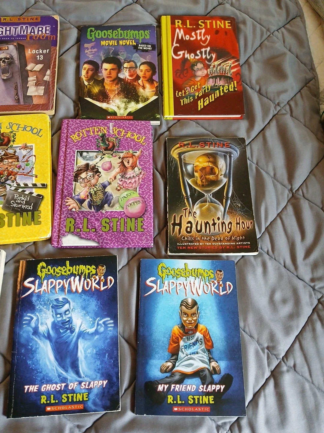 Lot Of 14 R.L. Stine Books, Fear Street, Rotten School, Slappy World, Nightmare