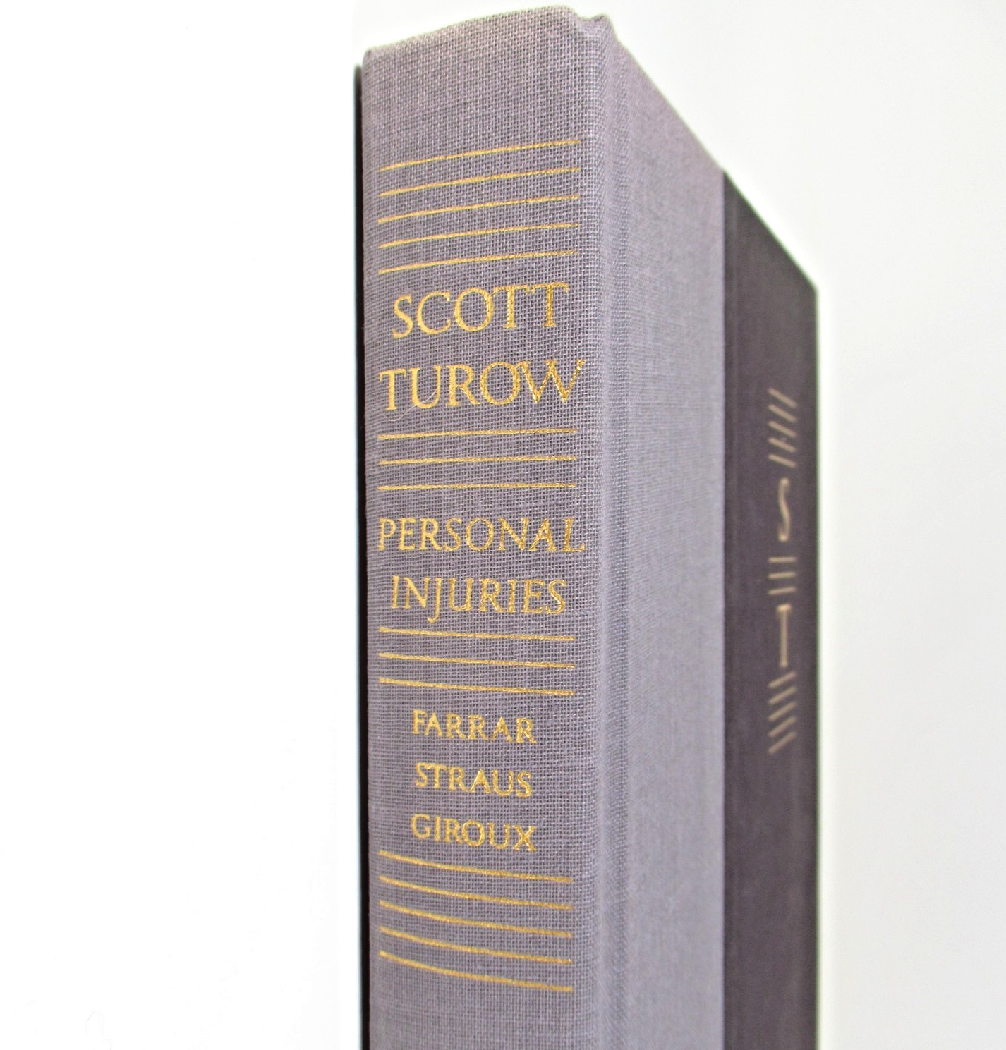 Personal Injuries Scott Turow Hardcover No Dust Jacket Farrar Straus