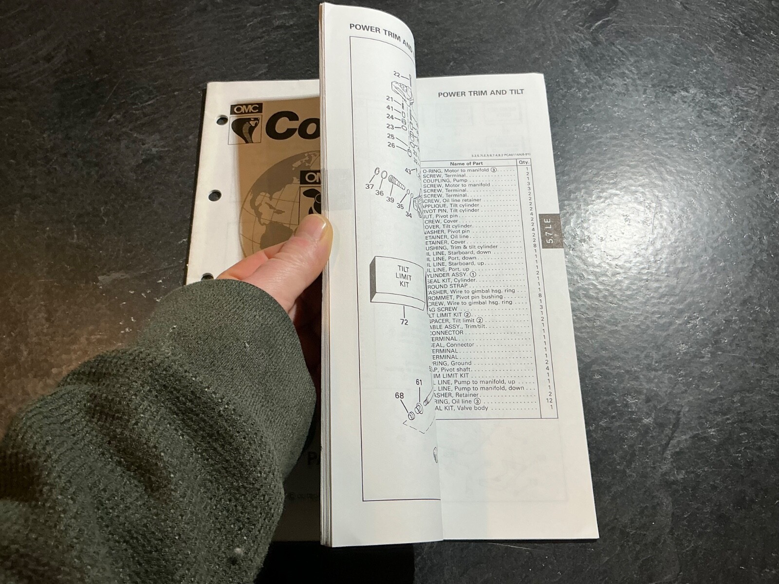 1992 OMC Cobra 5.7L L.E. 350 GM V8 AMH Stern Drive Models Parts Catalog