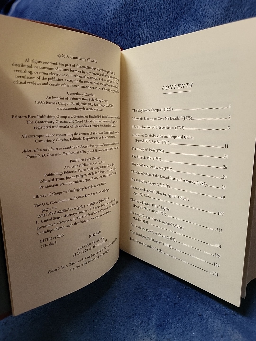 The U.S. Constitution and Other Key American Writings by Founding Fathers Book