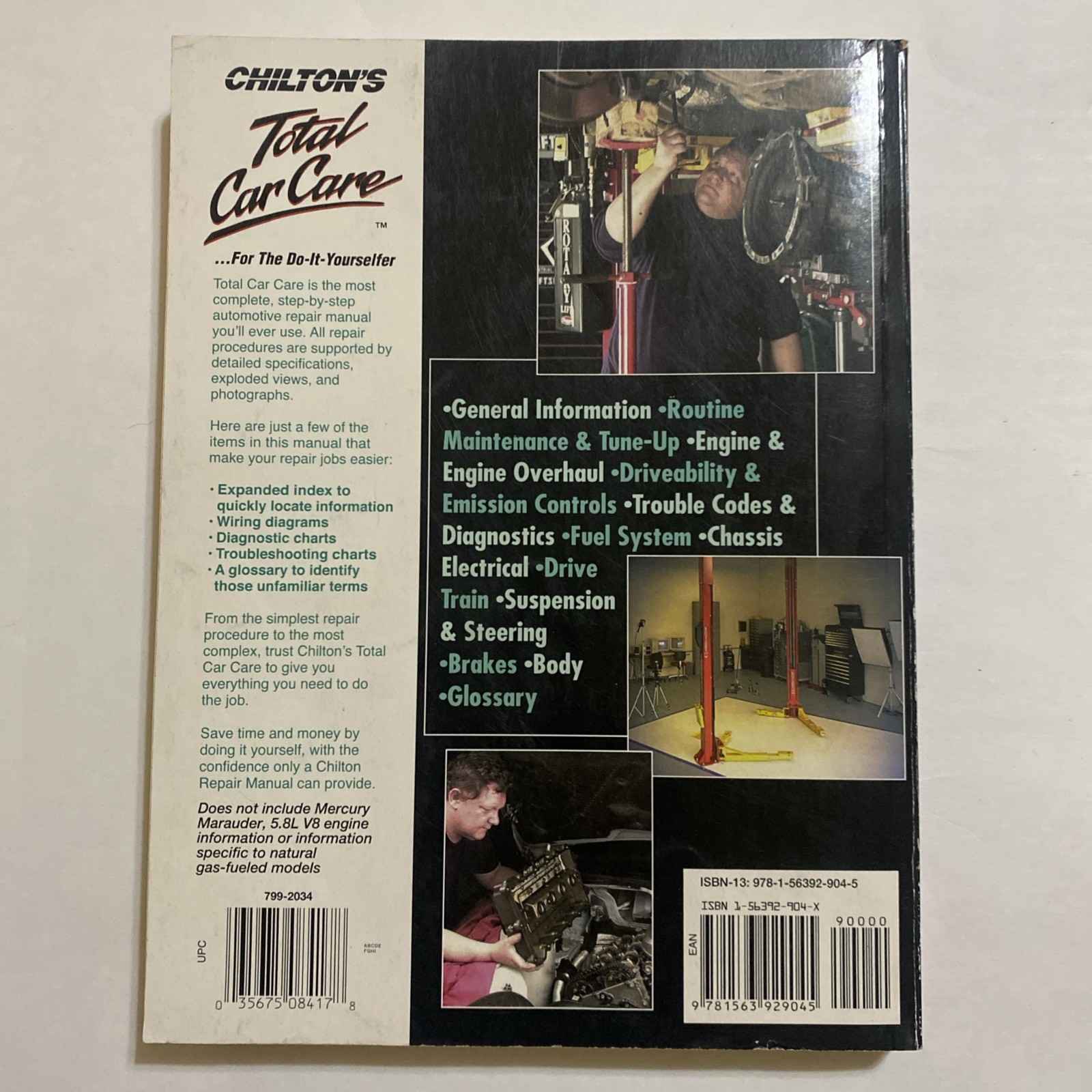 Chilton Ford Crown Victoria Grand Marquis Repair Manual 1989-2010 26180