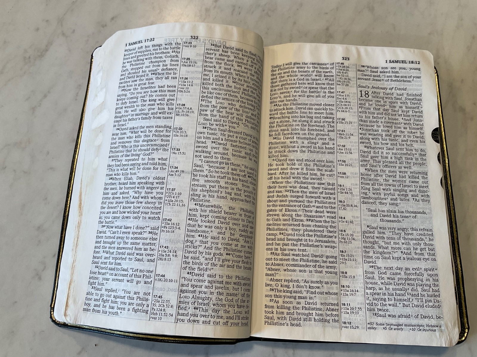 NIV Classic Reference Bible 1988 Top Grain Genuine Leather Text 1984