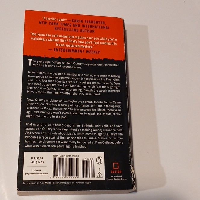 Riley Sager Final Girls Paperback Psychological Suspense Thriller Novel (2019)