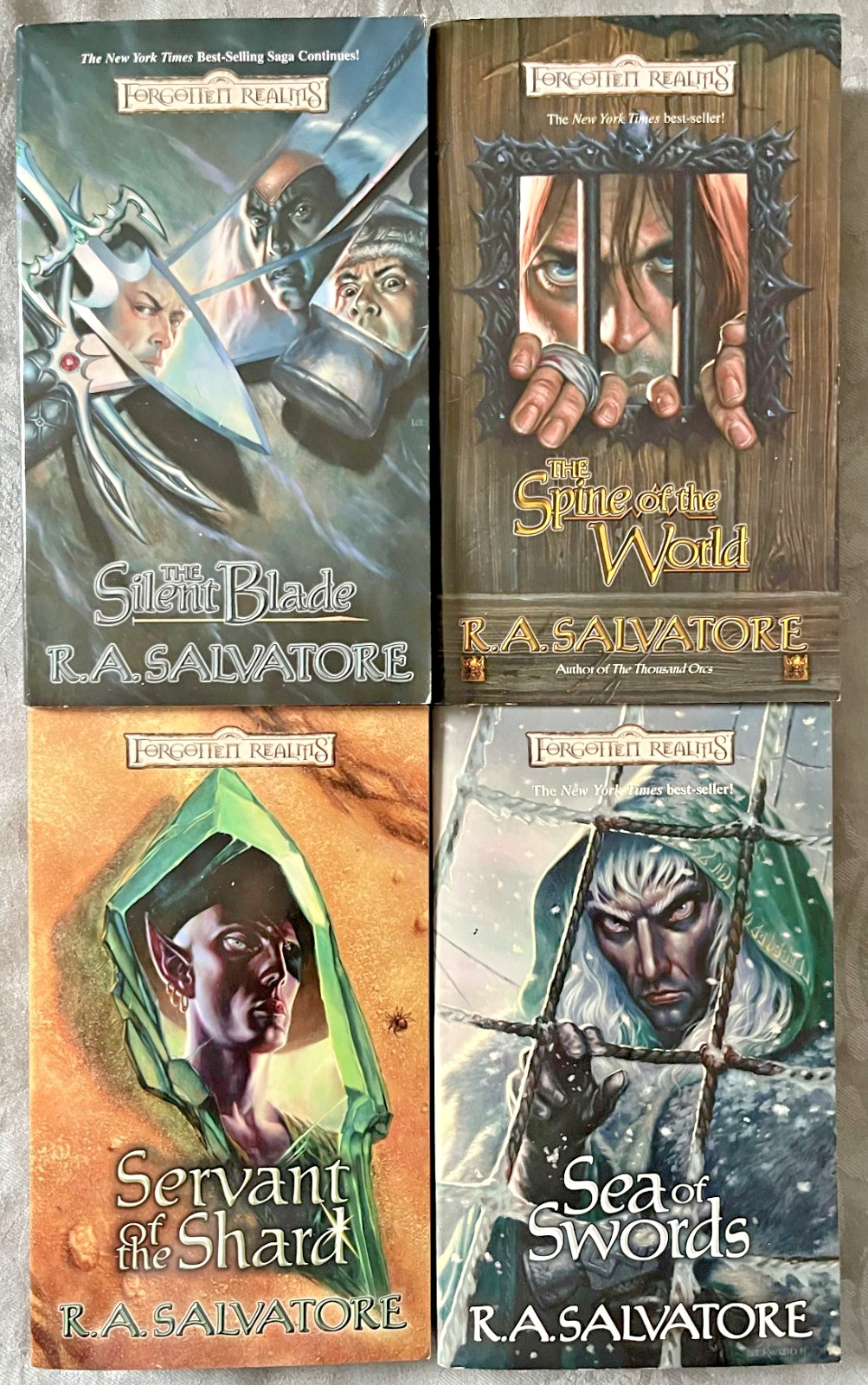 Lot of 4 Paths of Darkness, Books 1-4 * R.A. Salvatore * PB