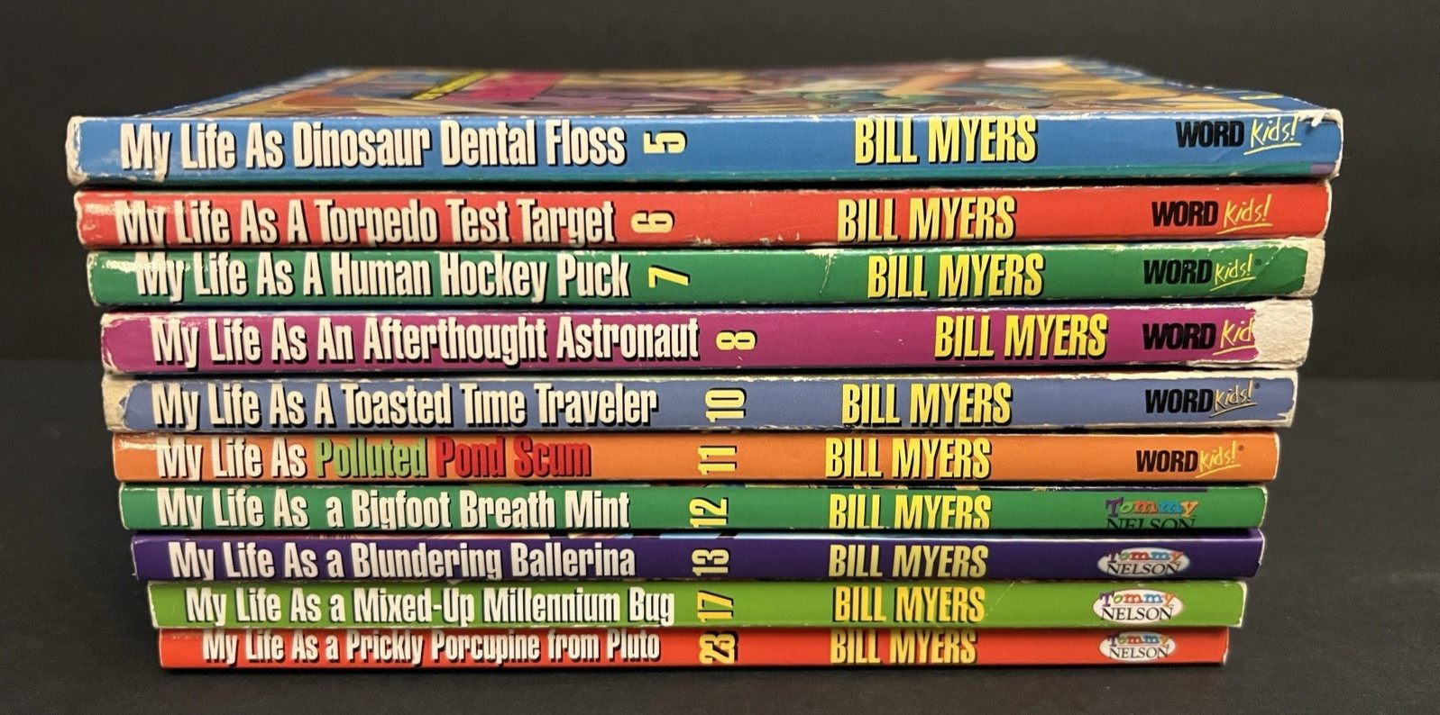 The Incredible World of Wally McDoogle „MY LIFE AS A“ Lot of 10 Books Bill Myers