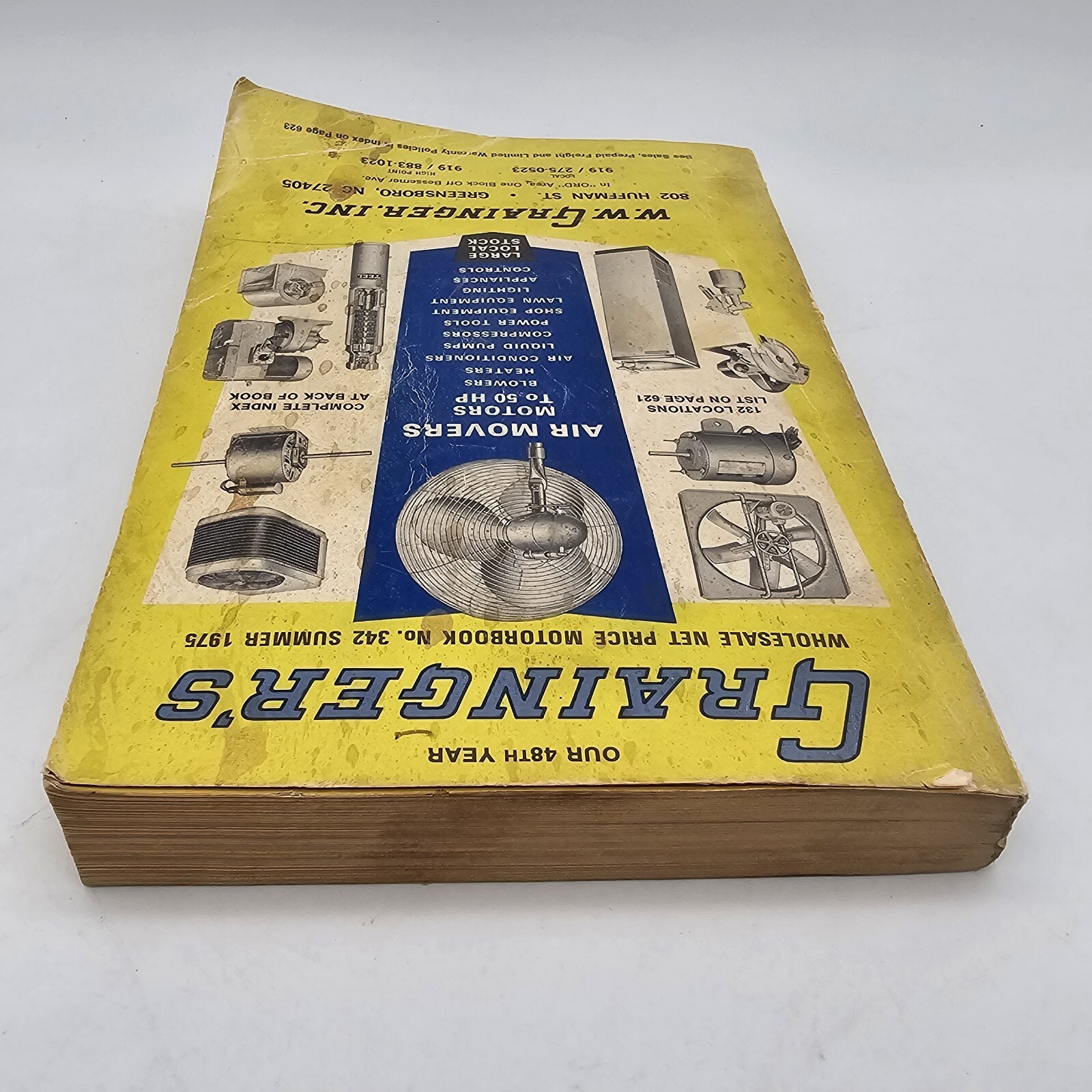 Grainger’s Summer 1975 Wholesale Net Price Motorbook No. 342 Greensboro, NC VTG