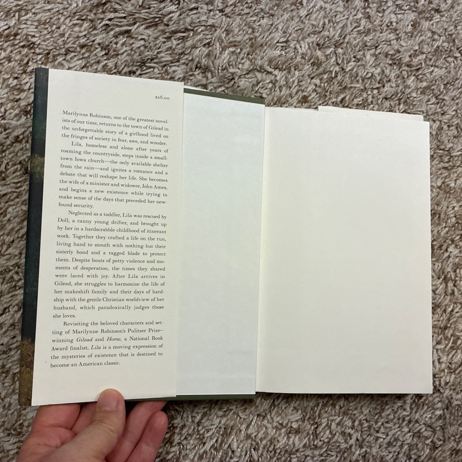 SIGNED Lila By Marilynne Robinson Farrar Straus Giroux First Edition 2014