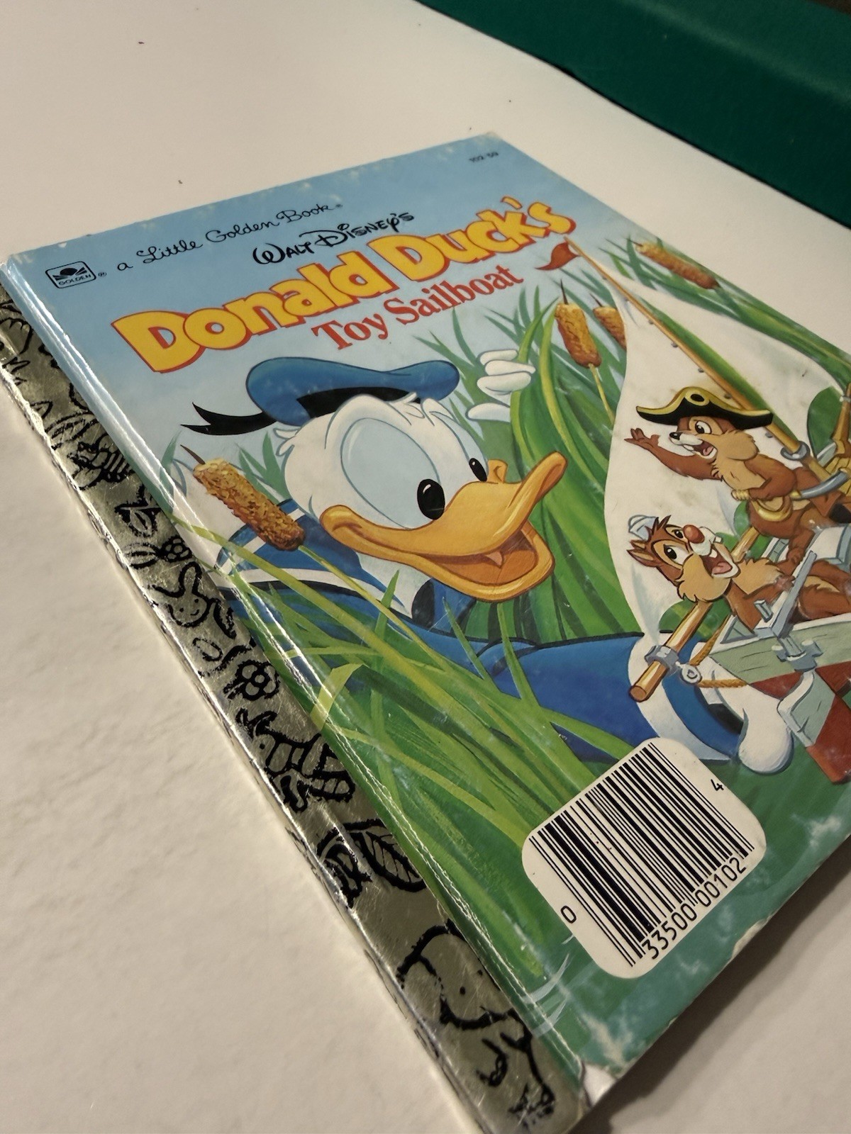 VTG 1990 Walt Disney Donald Duck’s Toy Sailboat Little Golden Book Chips Ahoy