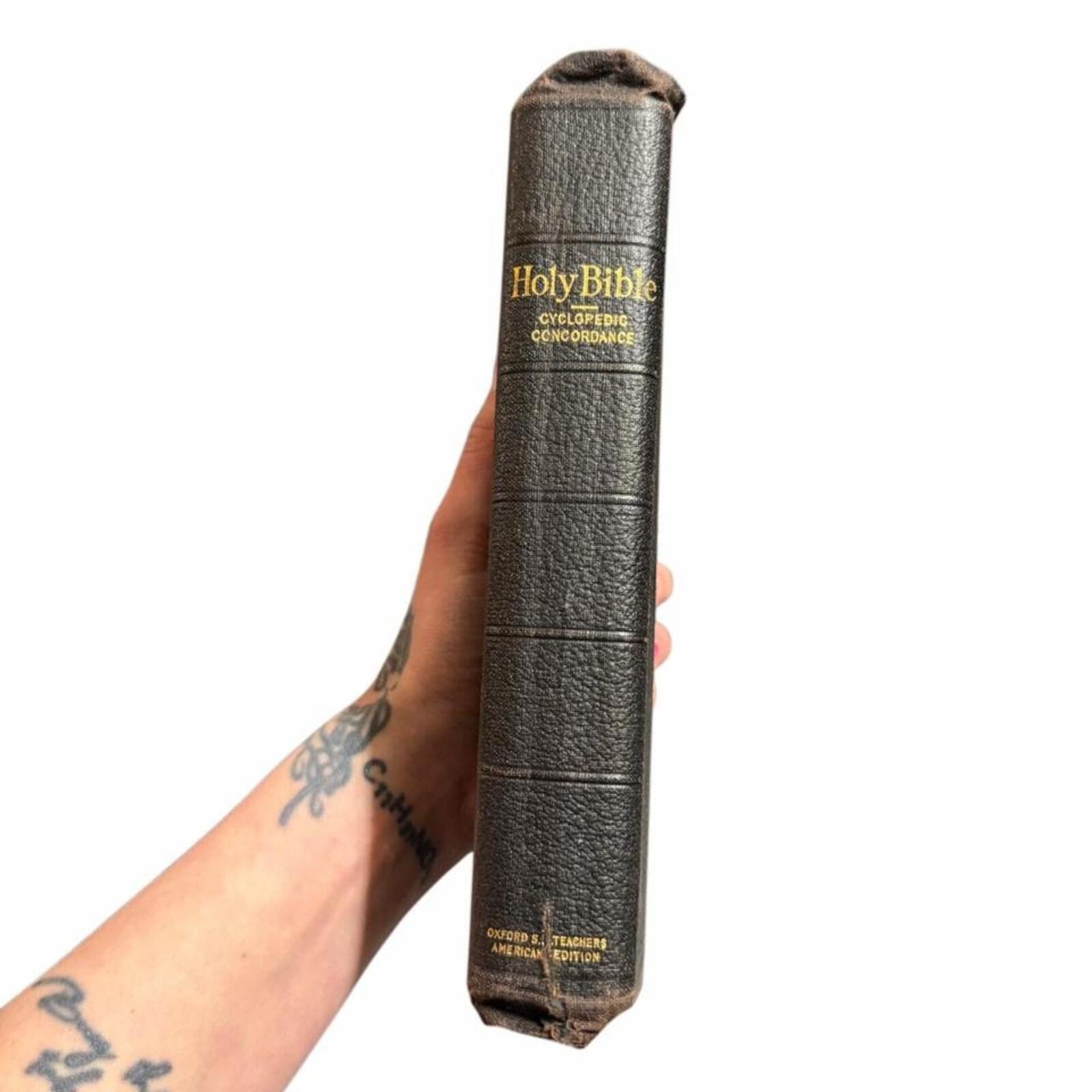 Antique 1897 The Oxford Self-Pronouncing Bible S.S. Teaching Edition