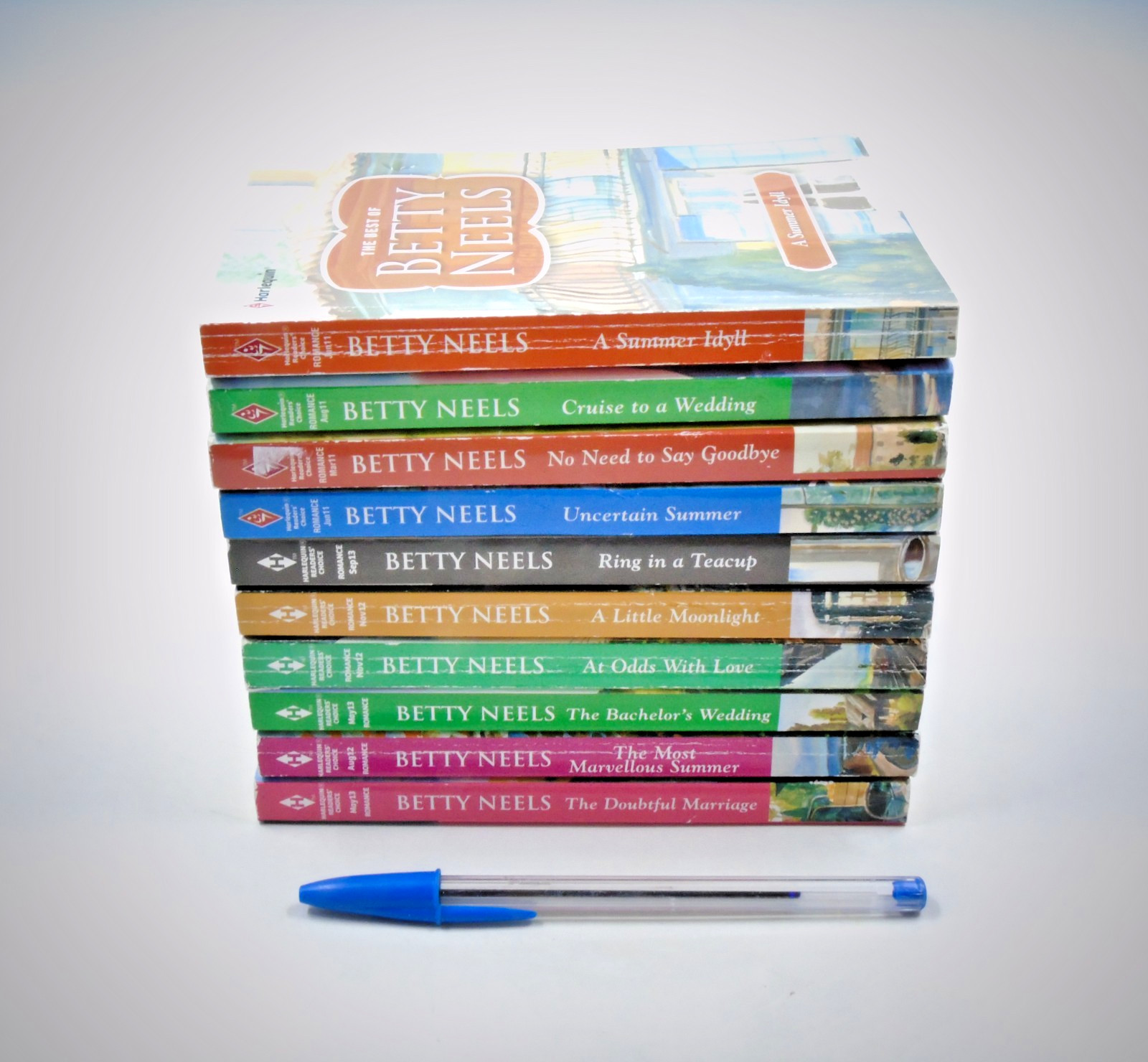 Vintage Lot of 10 Betty Neels Harlequin Romance Paperback Books, See Description