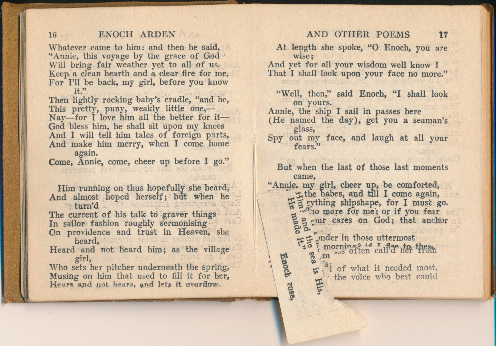 ENOCH ARDEN AND OTHER POEMS ALFRED LORD TENNYSON LITTLE LEATHER LIBRARY 1920’S