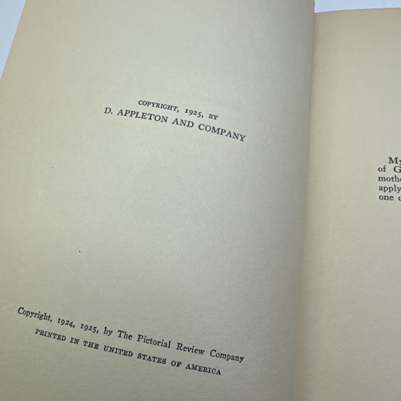 The Mother’s Recompense Edith Wharton 1925 D. Appleton and Company Antique Novel