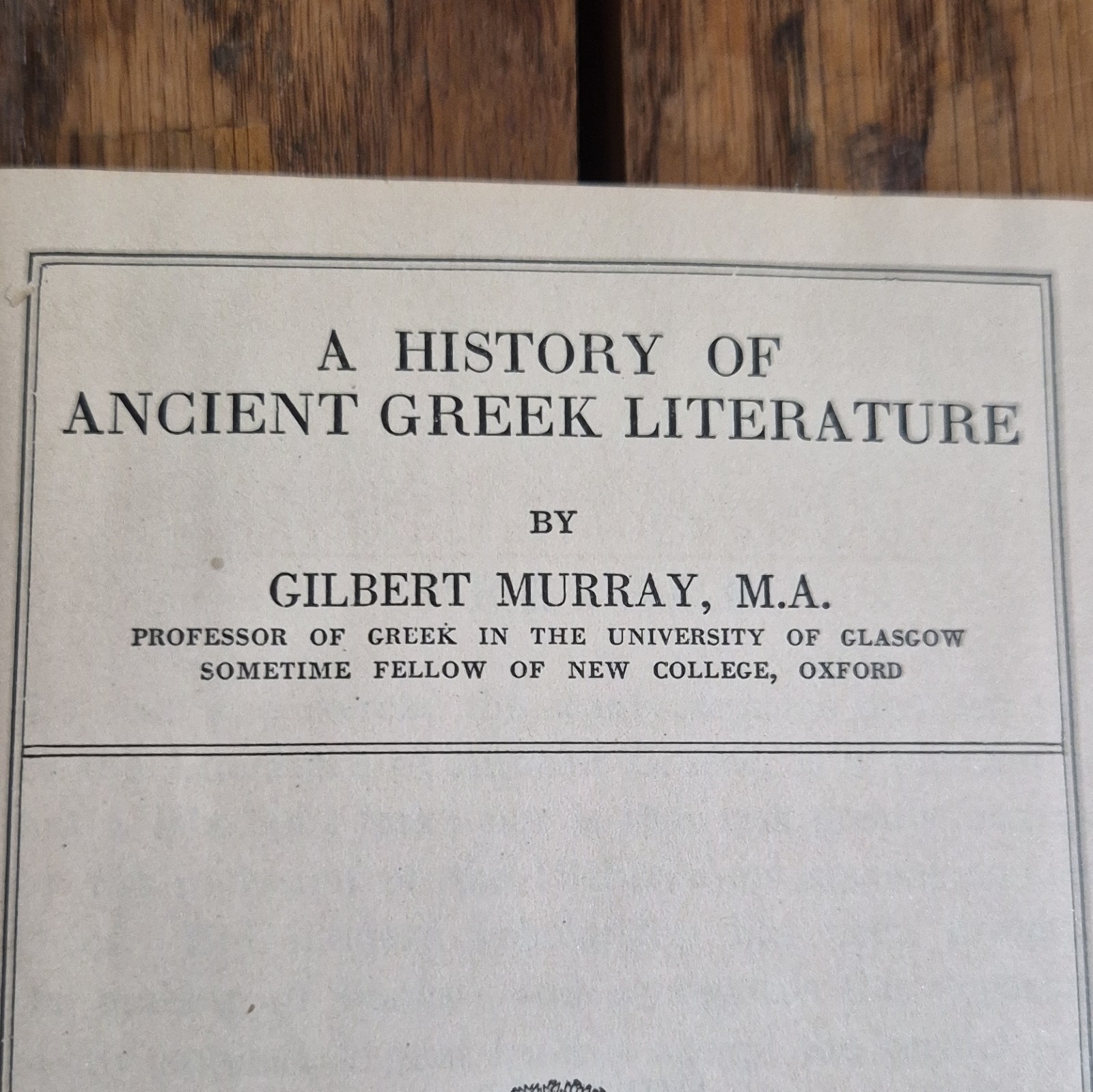 Gilbert Murray A History of Ancient Greek Literature HC 1927 D. Appleton