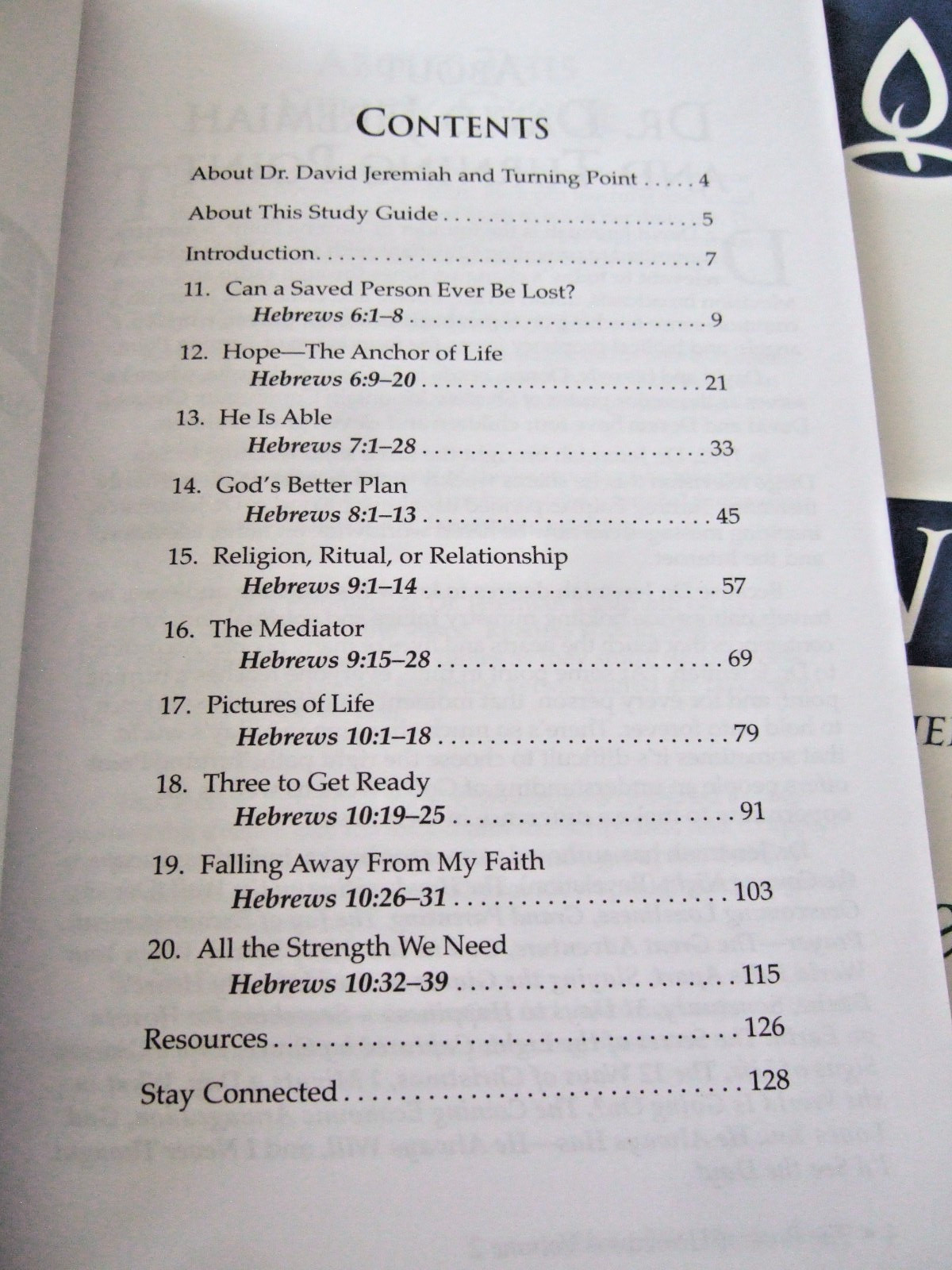DR. DAVID JEREMIAH STUDY GUIDES HEBREWS SUPREMACY & SUFFICIENCY VOLUMES 1-4+