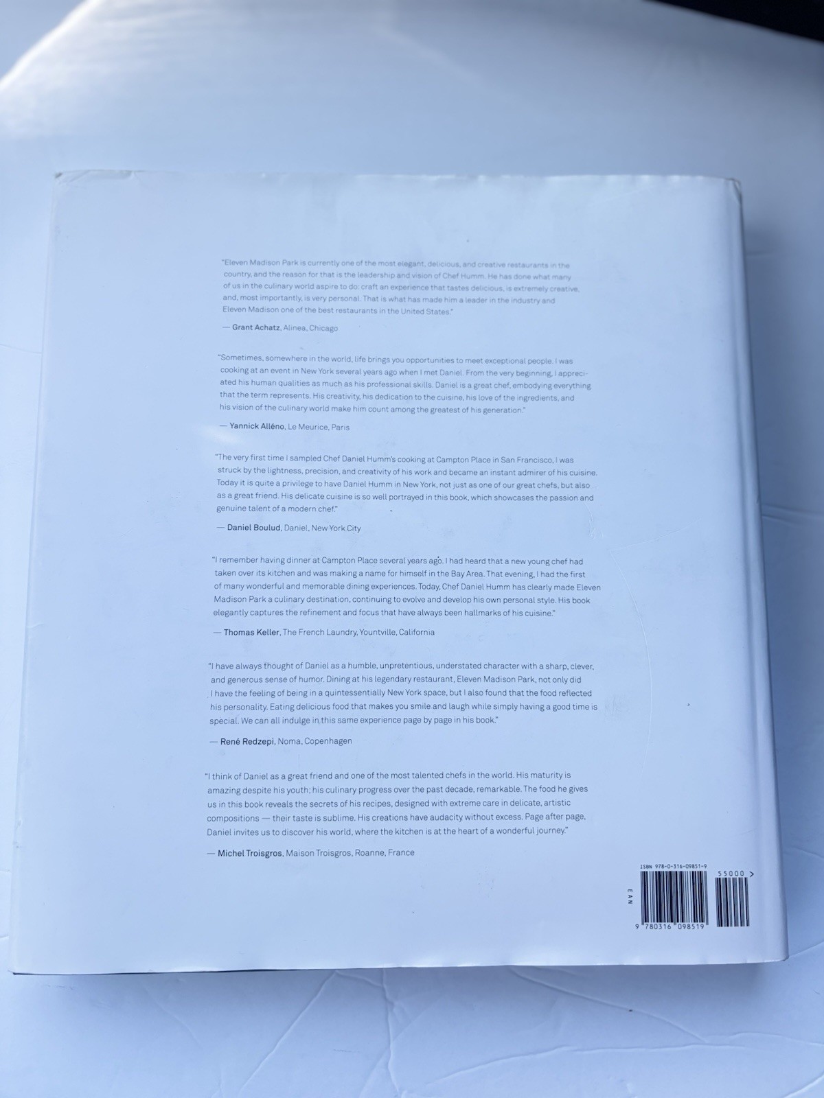 Eleven Madison Park : The Cookbook by Daniel Humm and Will Guidara (2011,…