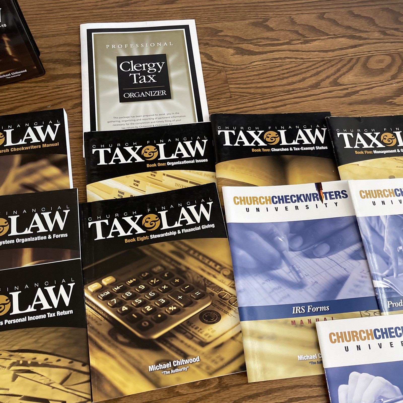 Church Financial Tax & Law Church Checkwriters Michael Chitwood Lot Books & DVD