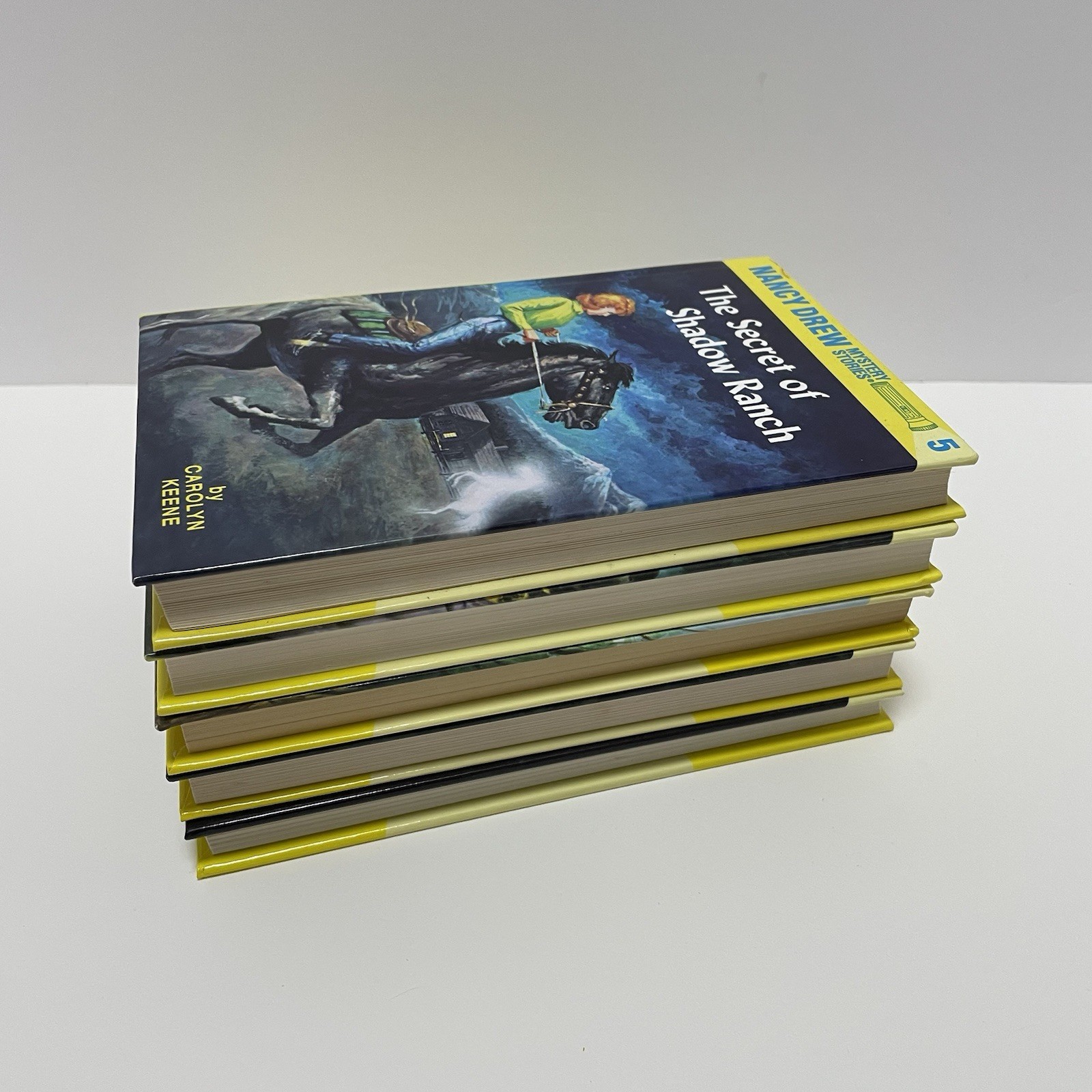 Nancy Drew Mystery Stories Carolyn Keene Books 1-5 Hardcover Lot Good Condition