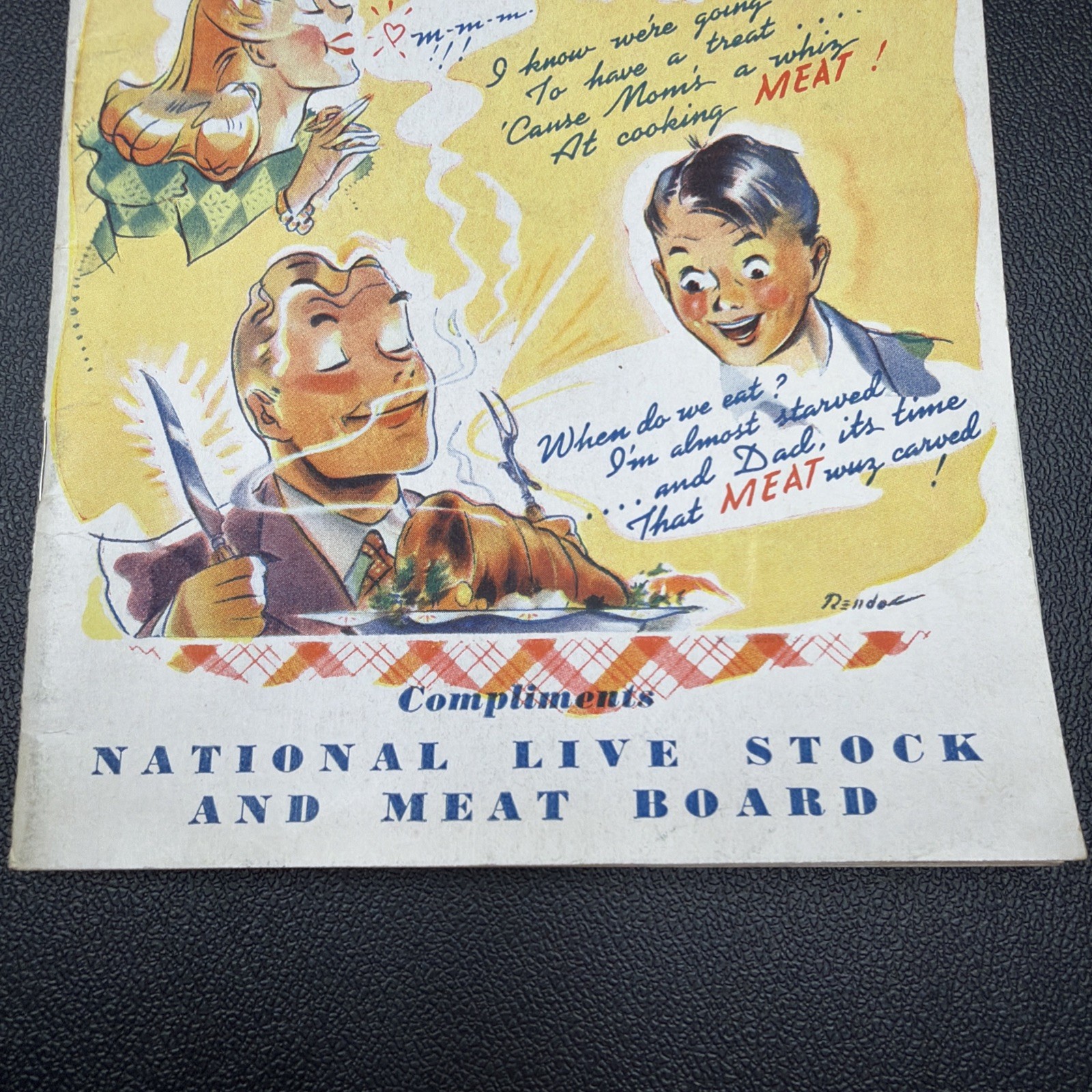 Vintage „Easy Meat Recipes“ Cookbook 1940’s 39 pages beef pork lamb