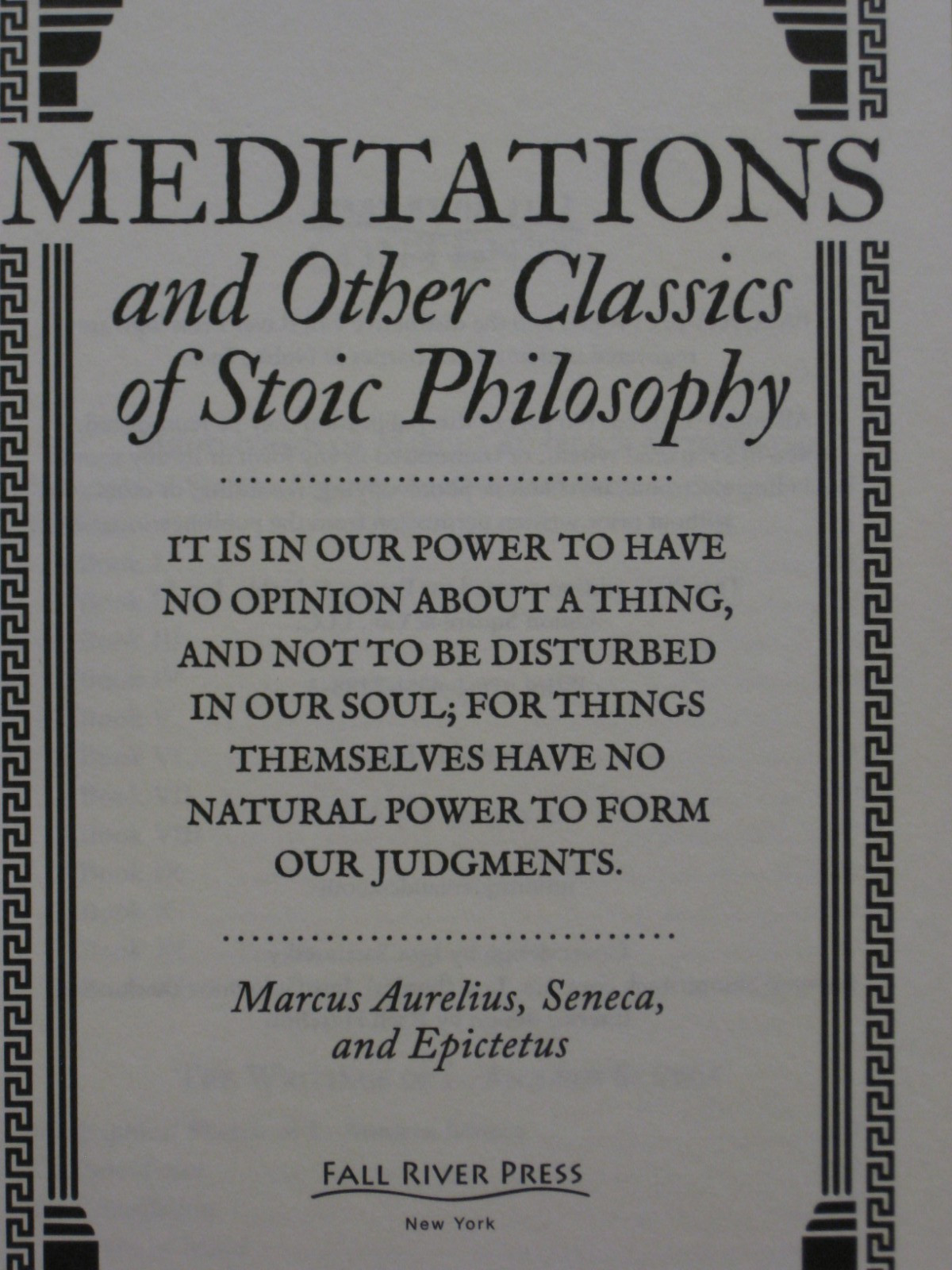 MEDITATIONS and Other Classics of Stoic Philosophy {2023, Softbound}