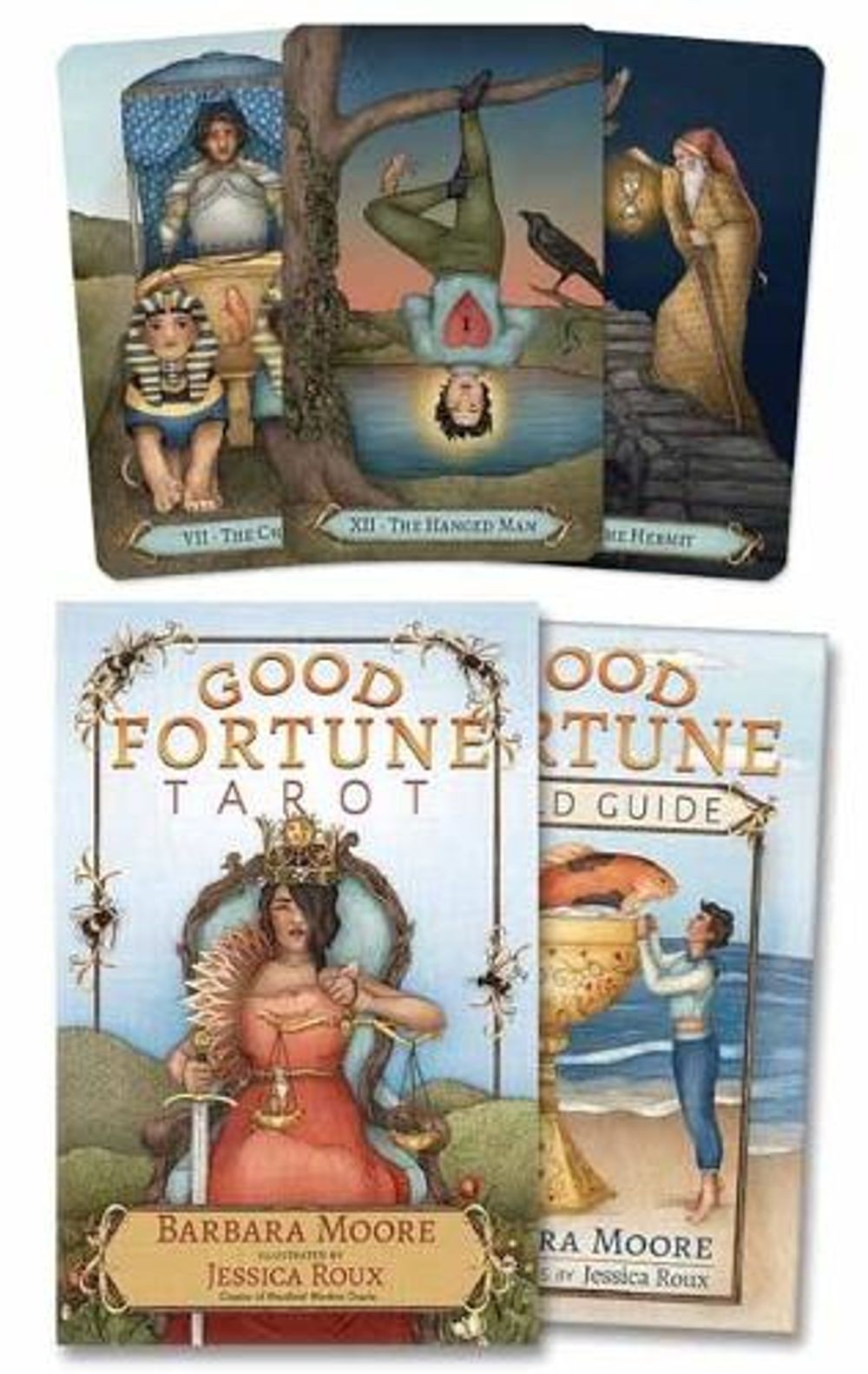 Good Fortune Tarot by Barbara Moore (Spanish) Cards Book