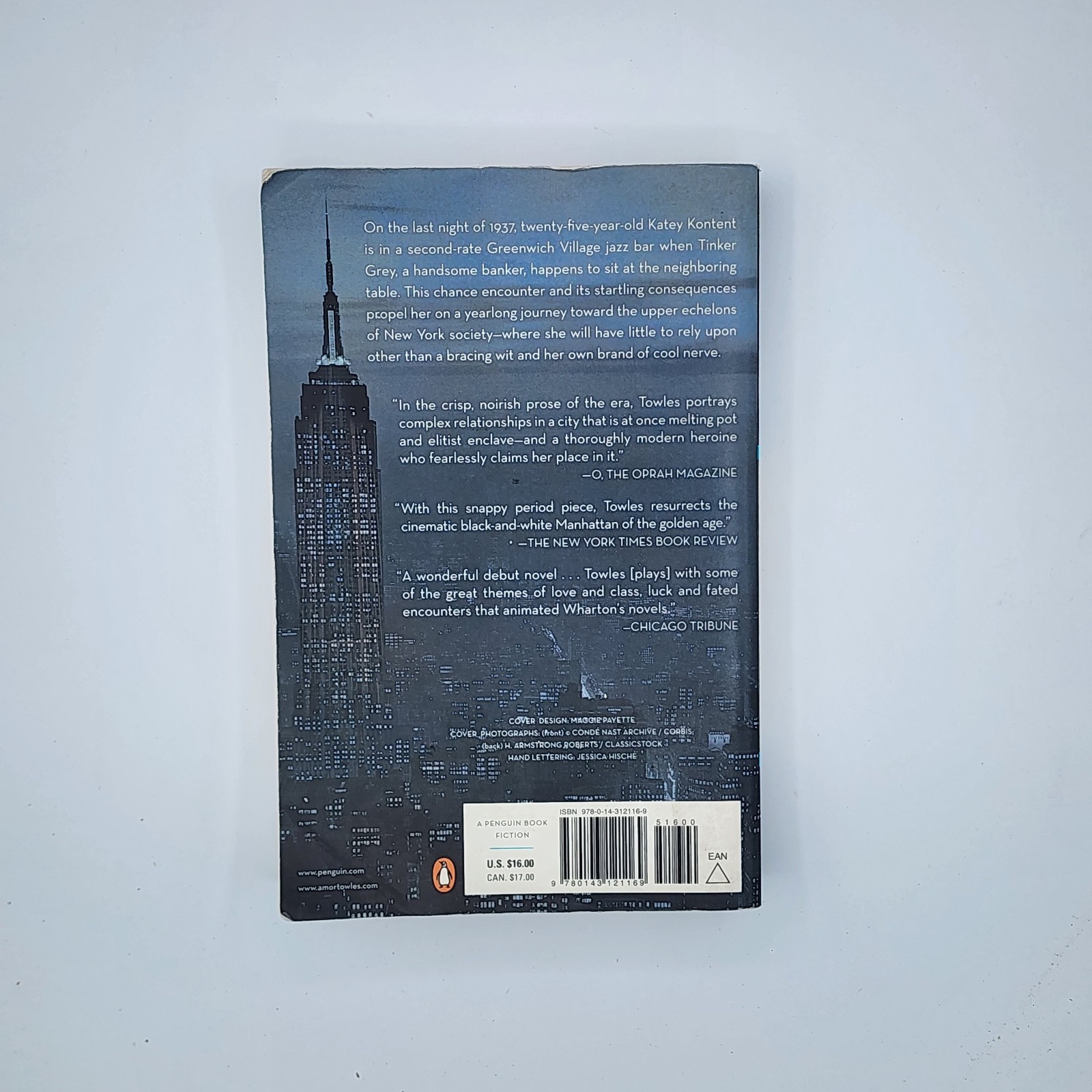 Rules of Civility 2003 Amor Towles TP (VG)