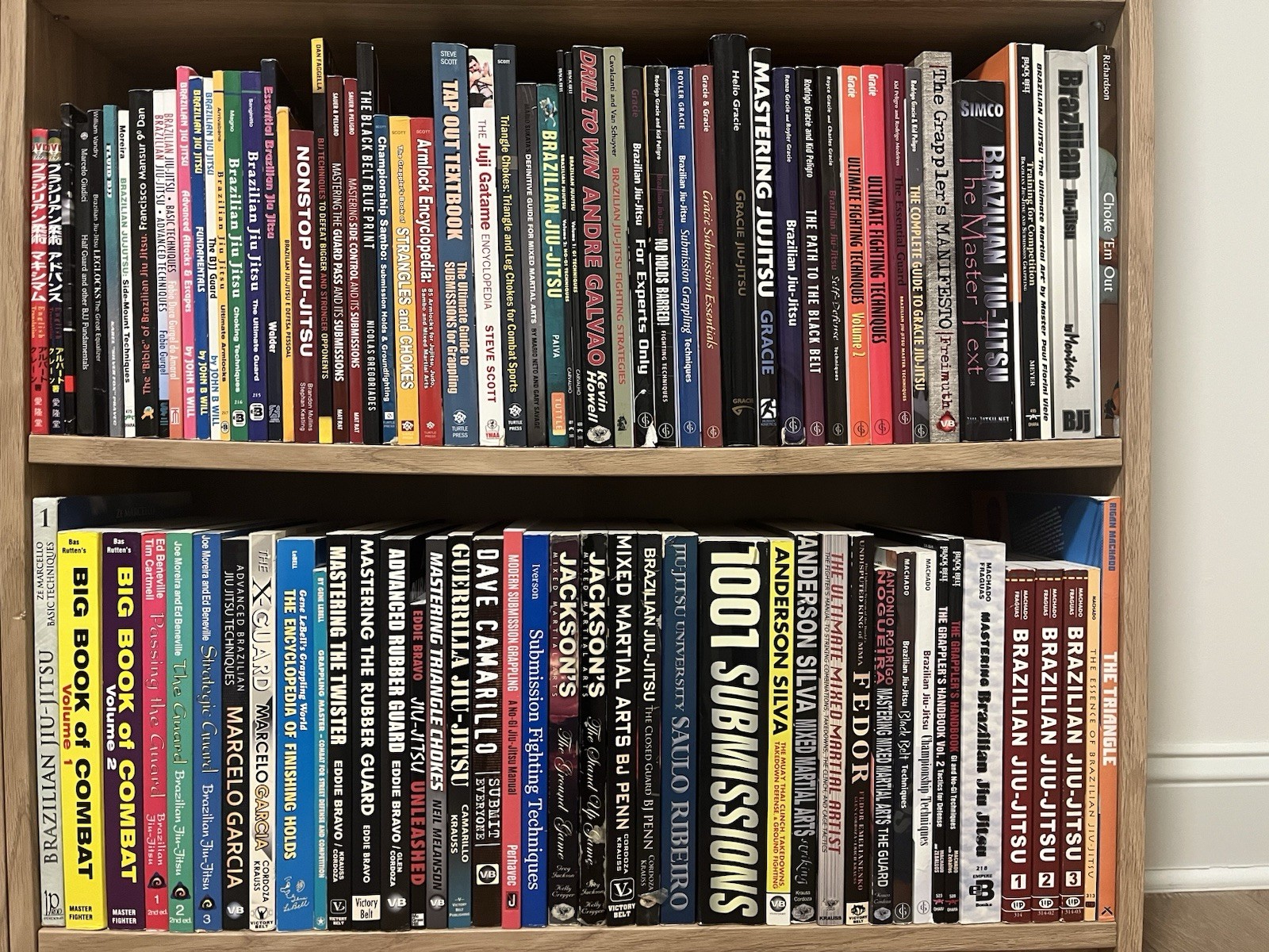 100+ Library Mixed Martial Arts MMA Brazilian Jiu Jitsu BJJ Instructional Books