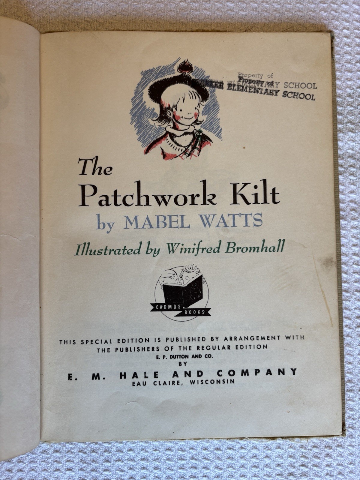 Vintage 1954 The Patchwork Kilt by Mabel Watts 39 pages Scotland STORY