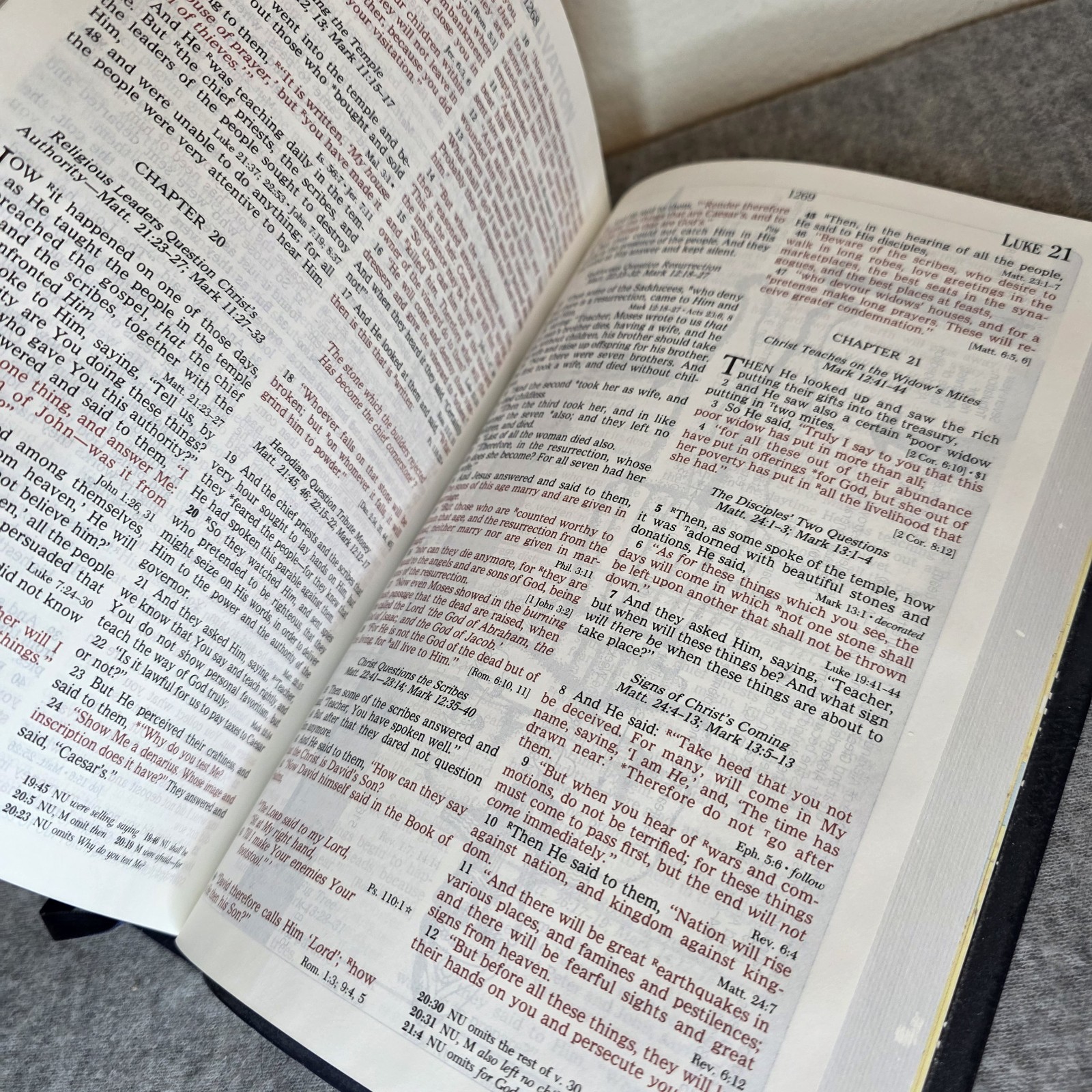 PROPHECY STUDY BIBLE NKJV NELSON 1465B GENUINE BONDED LEATHER JOHN HAGEE