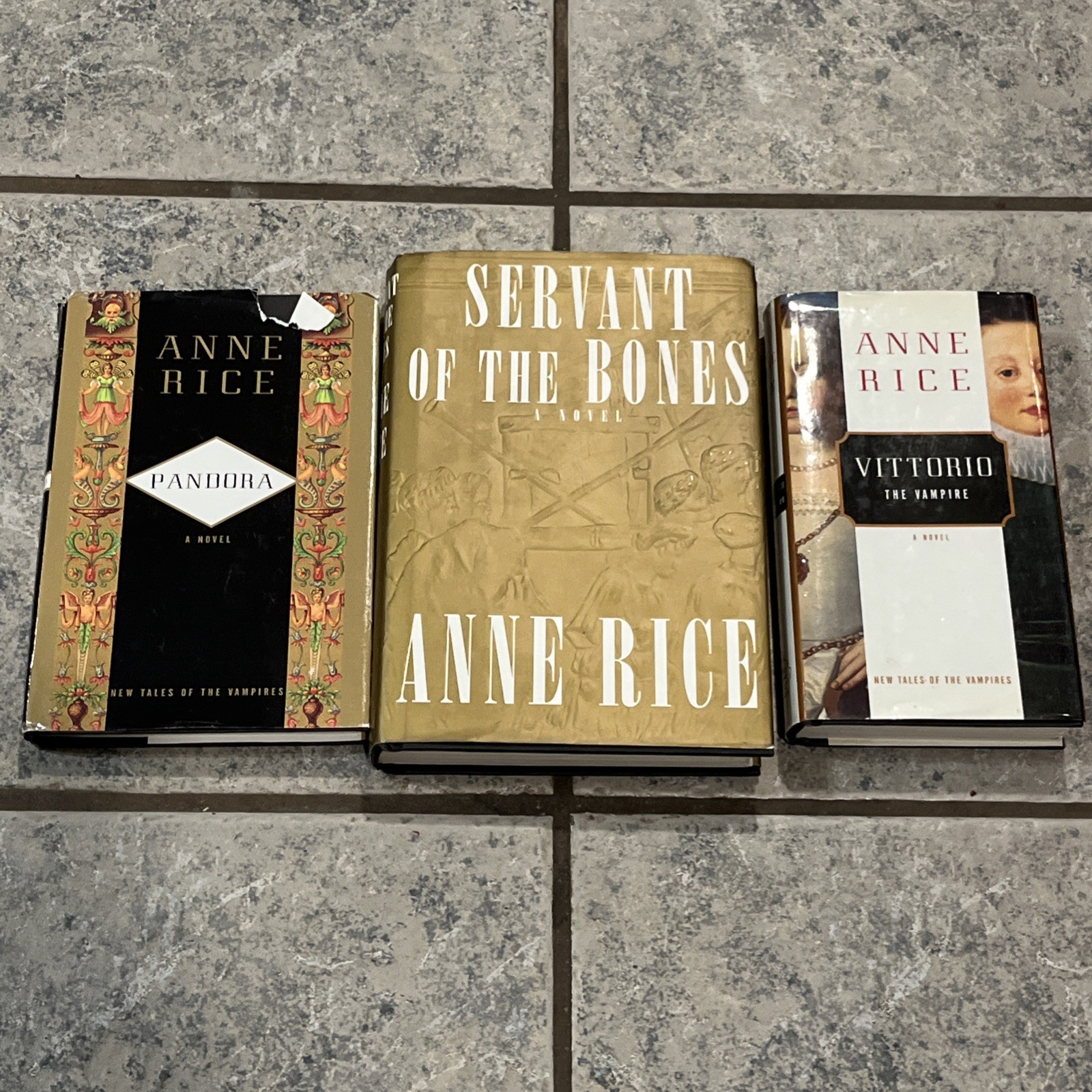 Lot Of 3 Anne Rice Hard Cover Books w/DJ – Vampire Ghosts Time Travel