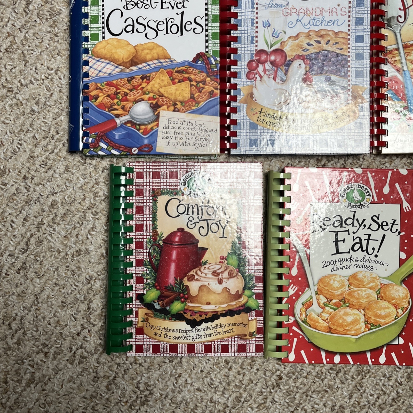 Lot Of 10 Gooseberry Patch Cookbooks Homestyle Casseroles Family Slow Cooking