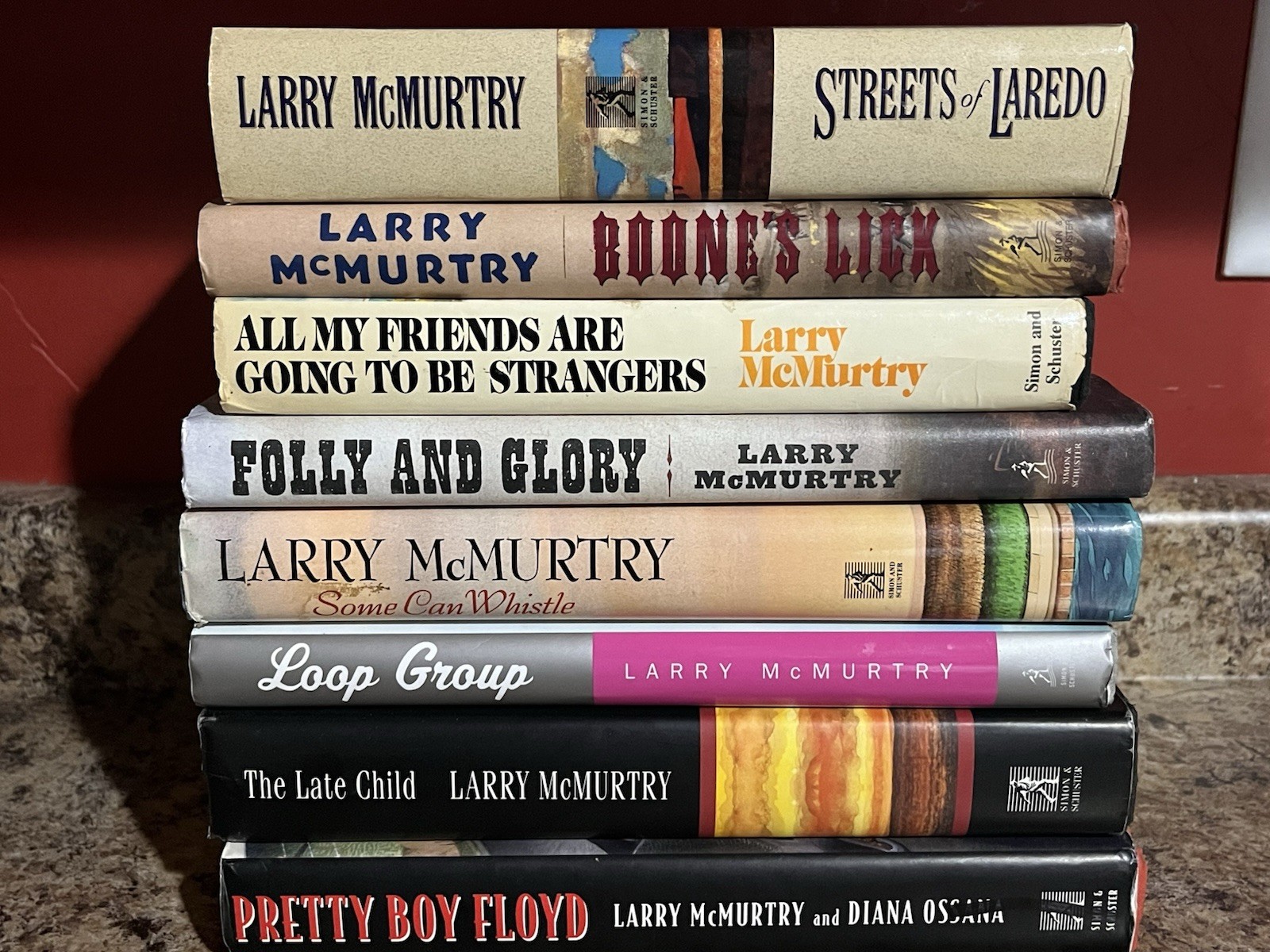 8 Book Lot Larry McMurtry Hardcover Comanche Some Can Whistle Loop Group