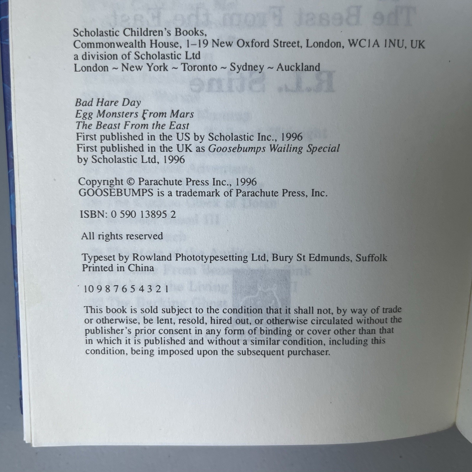 Goosebumps Wailing Special & Flashing Special Compilation UK Import 1996 1997