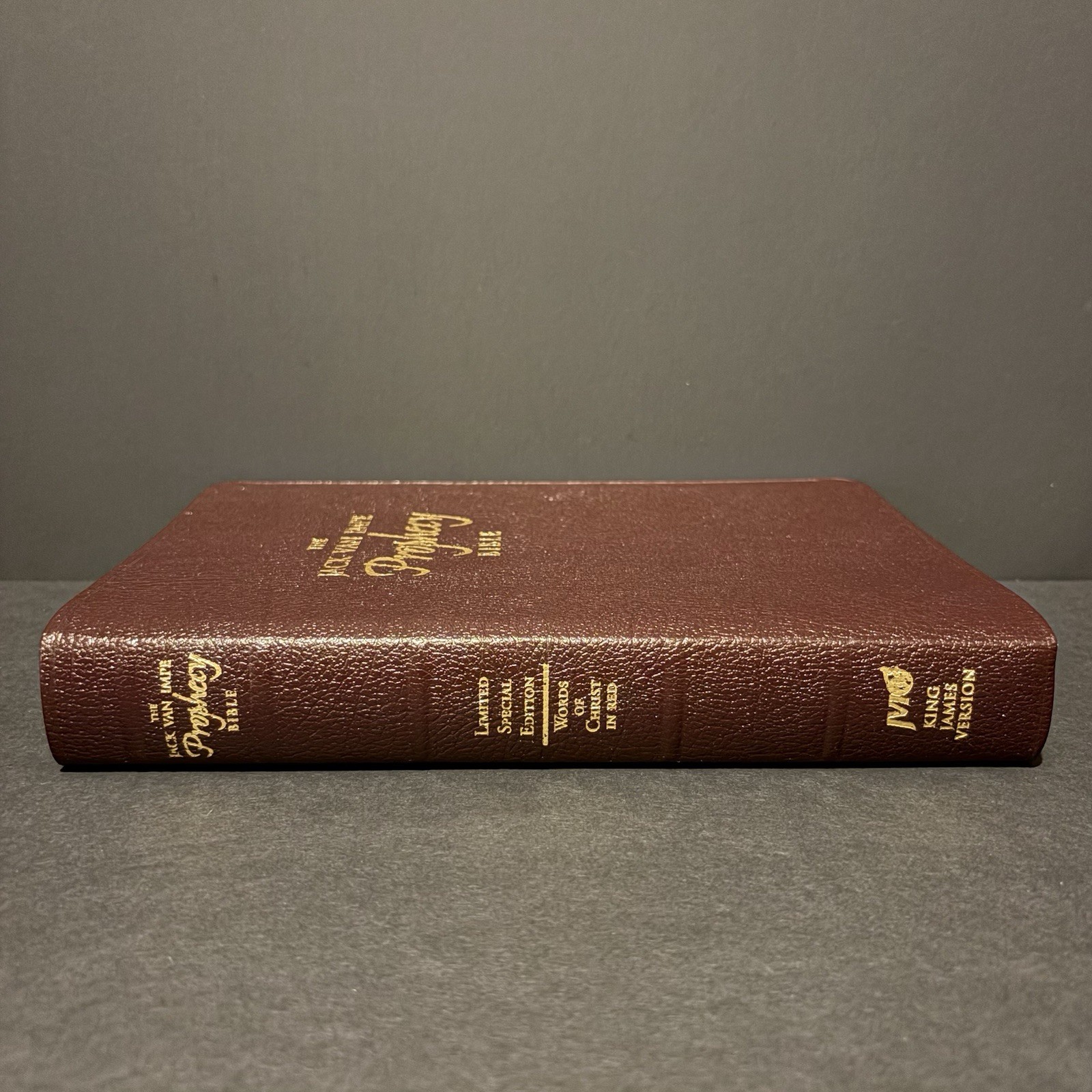 The Jack Van Impe Prophecy Bible New Third Edition KJV Bonded Burgundy Leather