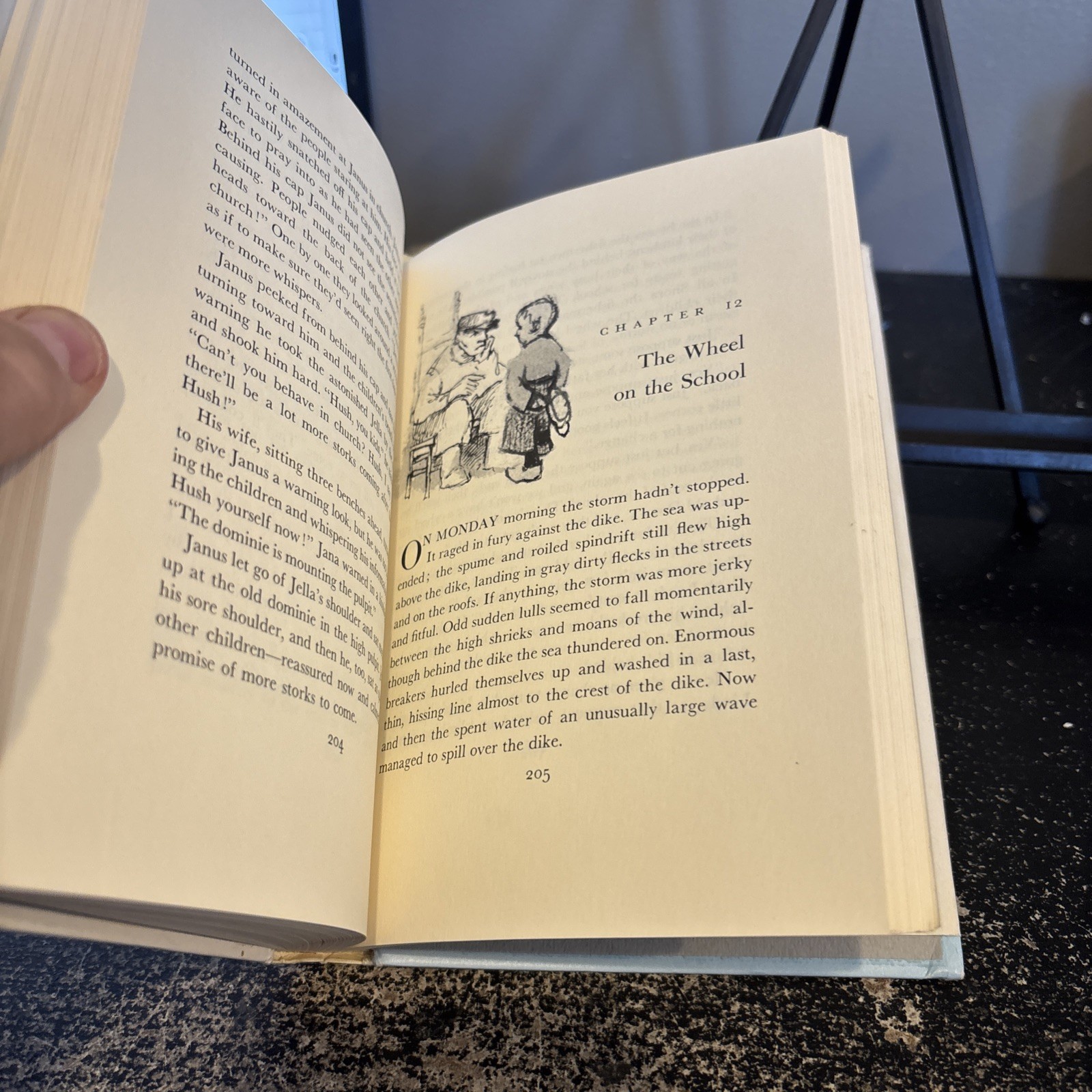 The Wheel on the School 1954 Meindert DeJong Maurice Sendak Newbery HC DJ