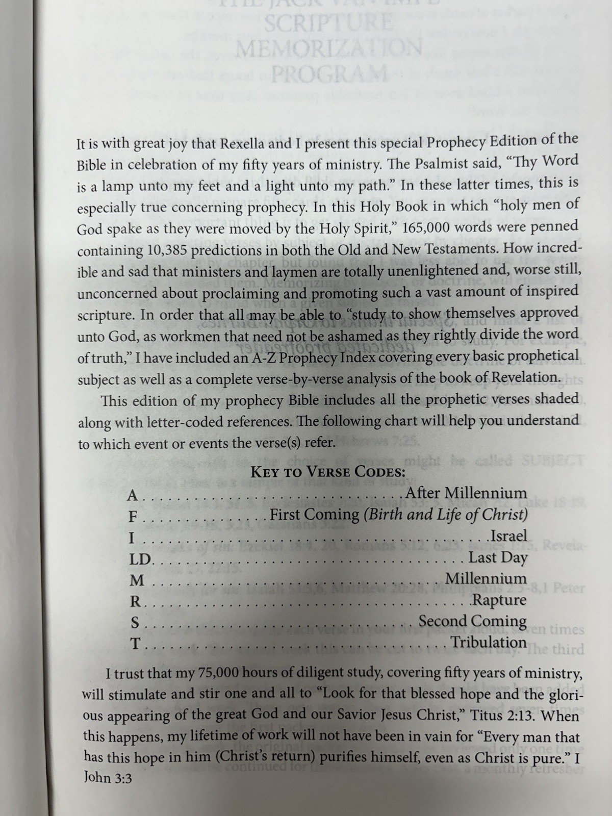 Jack Van Impe Prophecy Bible Special Limited Edition Red Letter KJV