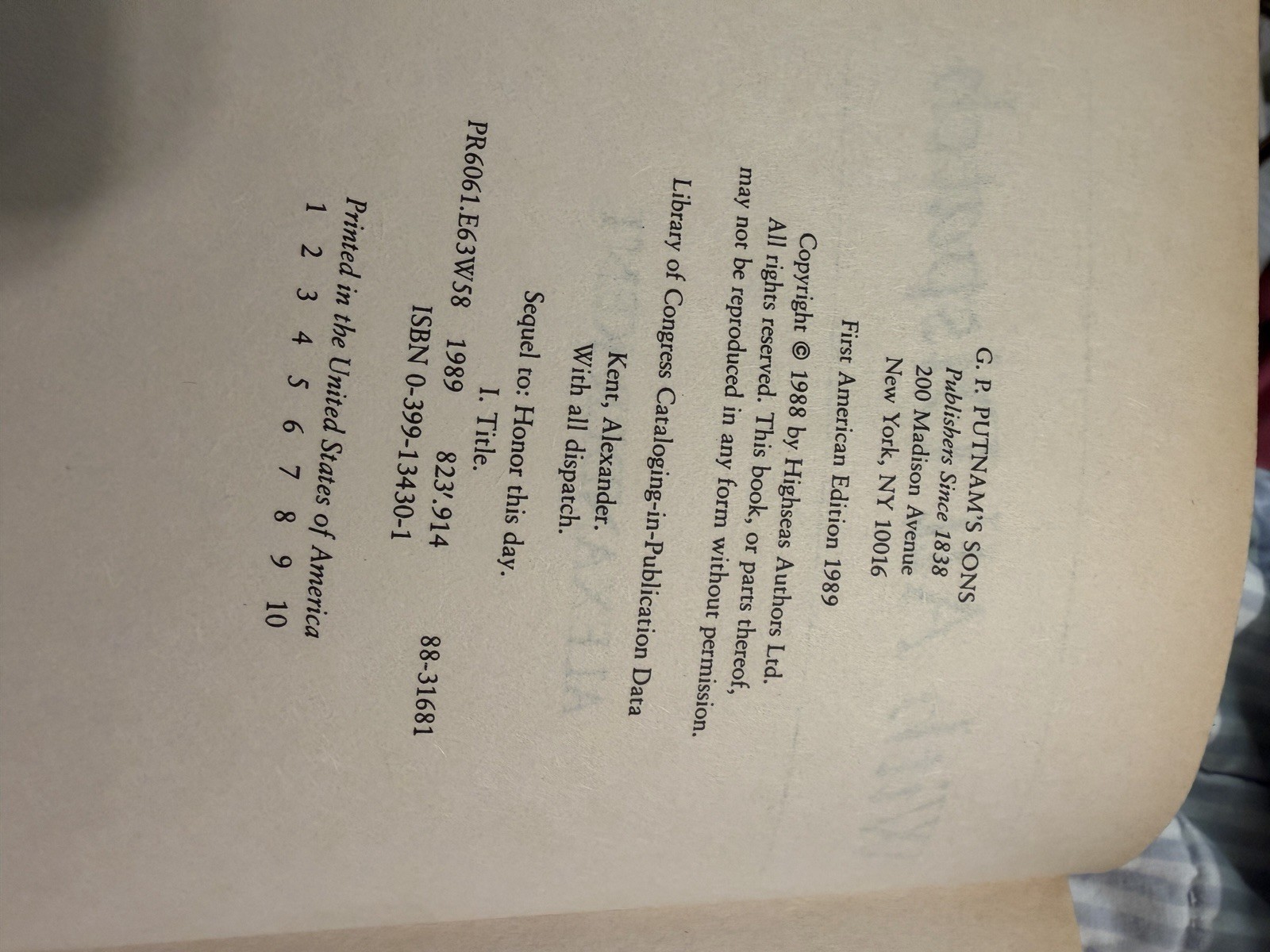 With All Dispatch by Kent, Alexander HCDJ First American Edition Bolitho Series