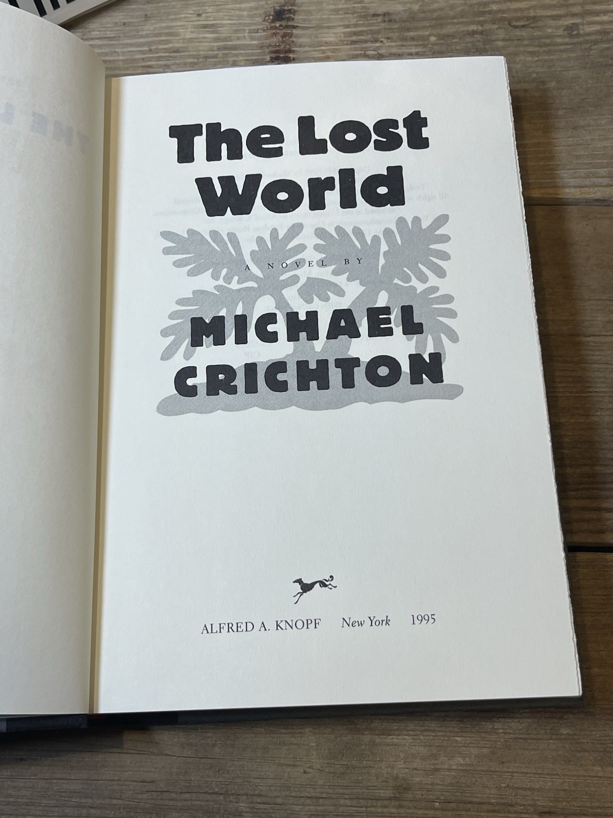 The Lost World ~ Michael Crichton 1st Edition & Printing HC Like New