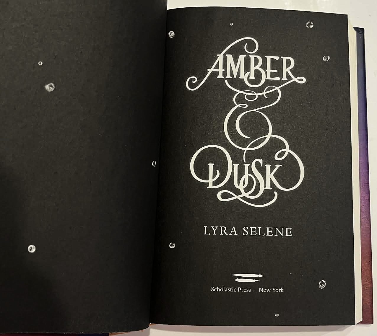 Amber and Dusk Lyra Selene SIGNED First Edition 1st Printing Hardcover DJ 2018
