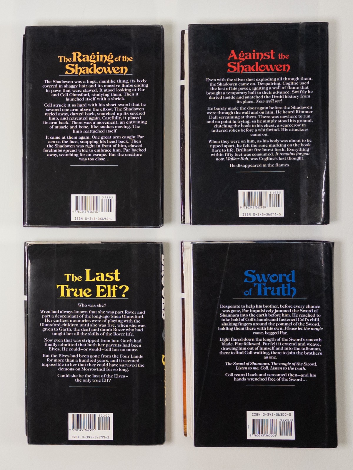Terry Brooks Heritage of Shannara All 1st Printings Del Rey 4 HC Lot