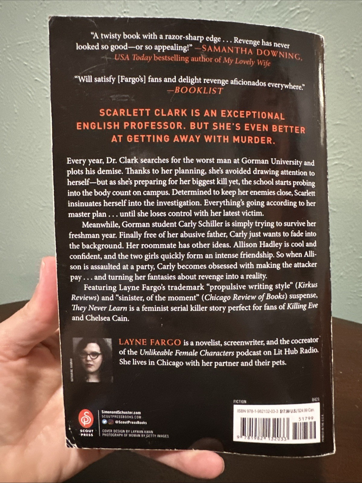 They Never Learn by Layne Fargo (2021, Trade Paperback)