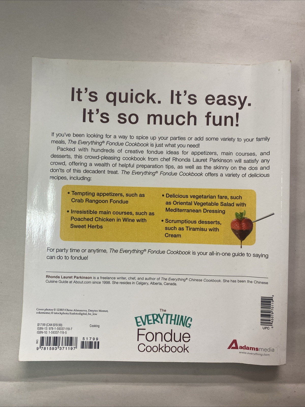 Everything Fondue Cookbook by Rhonda Lauret Parkinson
